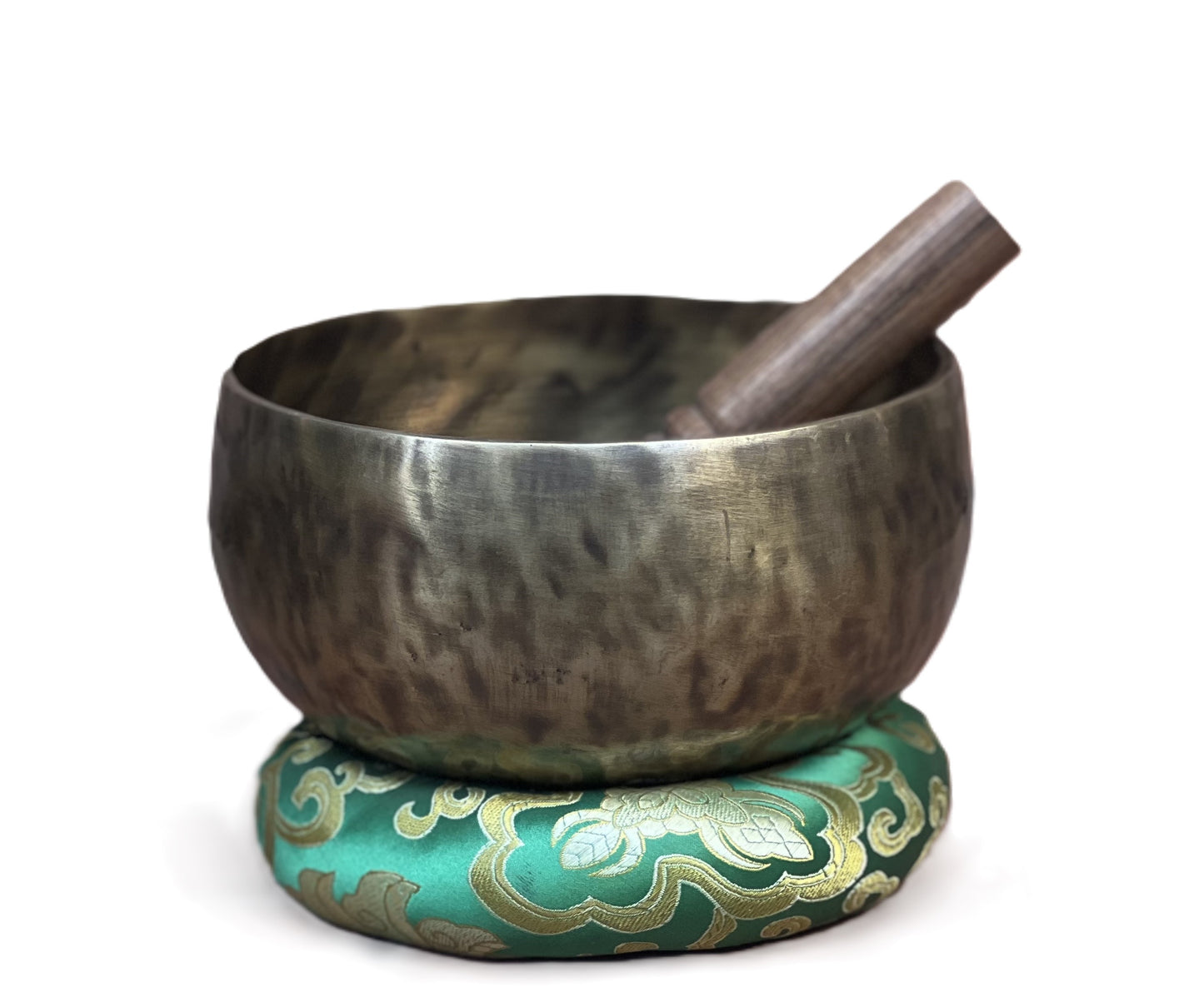 HAND-HAMMERED/ HANDMADE SMALL TIBETAN SINGING BOWL FROM NEPAL SUPPLIED WITH FREE CUSHION AND MALLET