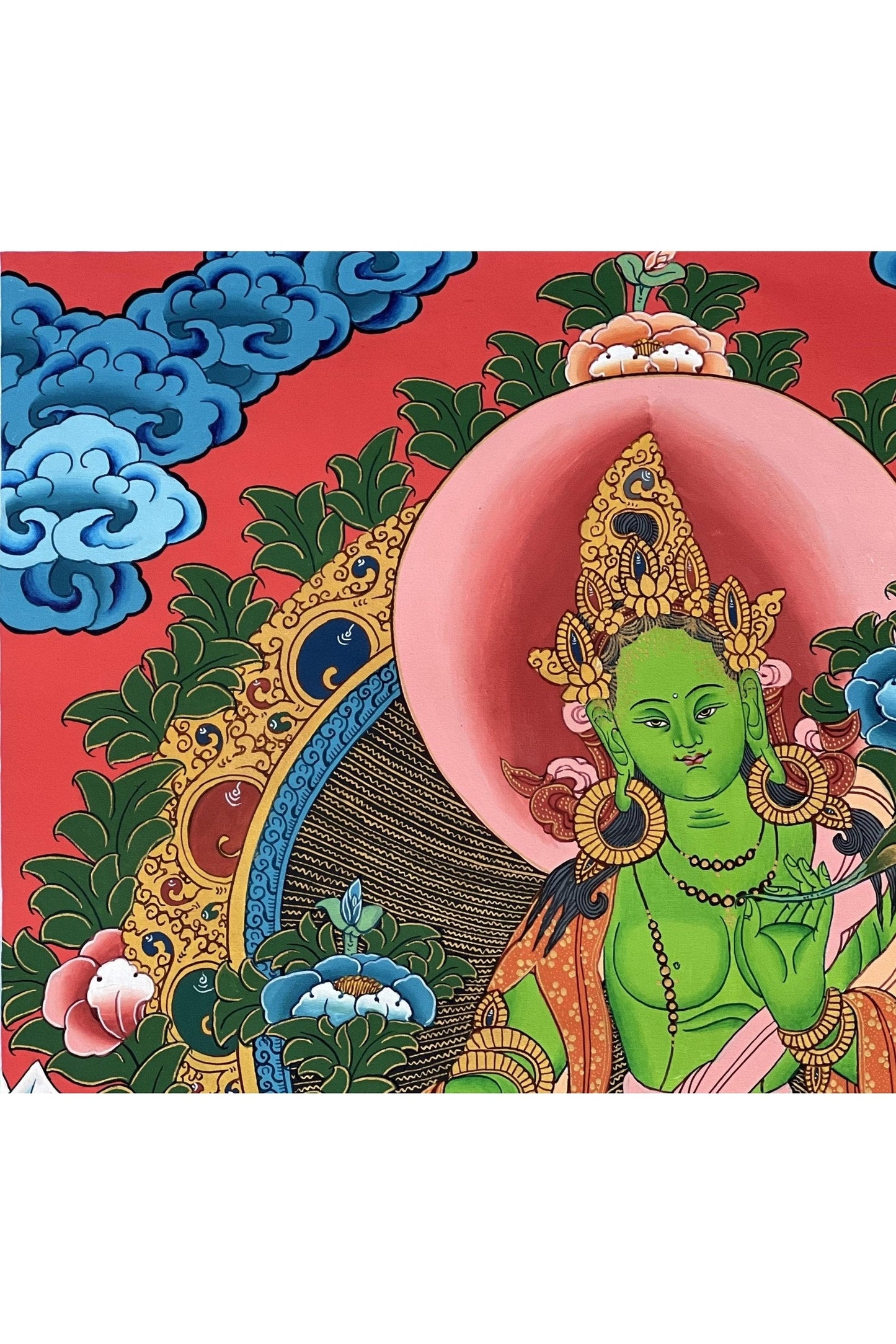 Green Tara/ Shyamatara / Mother Goddess/ Master Quality Tibetan Thangka Painting Original Hand - painted Buddhist Meditation Art - Tibetan Thangka Art