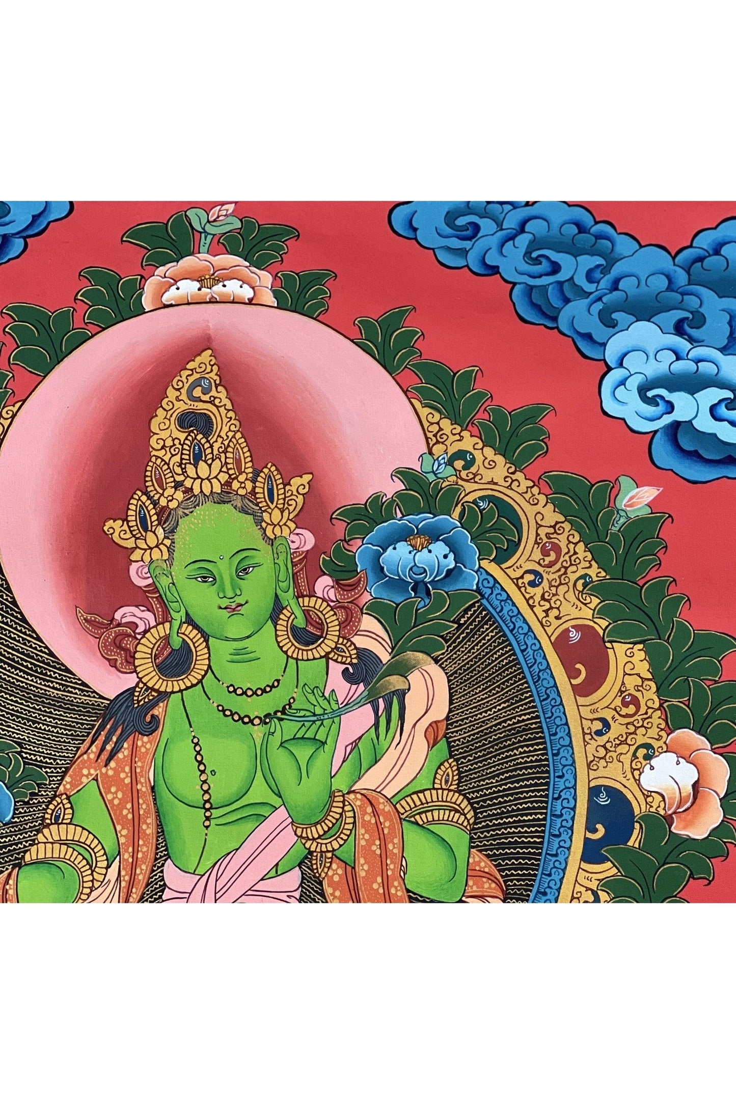 Green Tara/ Shyamatara / Mother Goddess/ Master Quality Tibetan Thangka Painting Original Hand - painted Buddhist Meditation Art - Tibetan Thangka Art