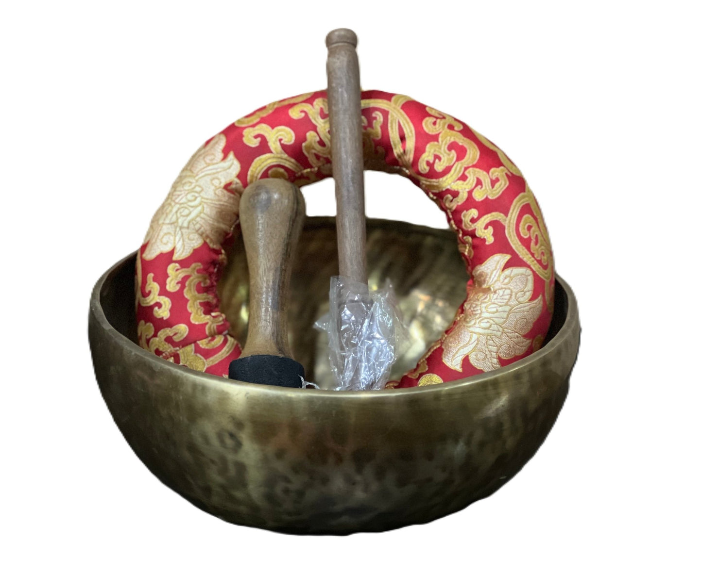 HAND HAMMERED TIBETAN SINGING BOWL SOUND HEALING WITH FREE CUSHION AND MALLET - Tibetan Thangka Art
