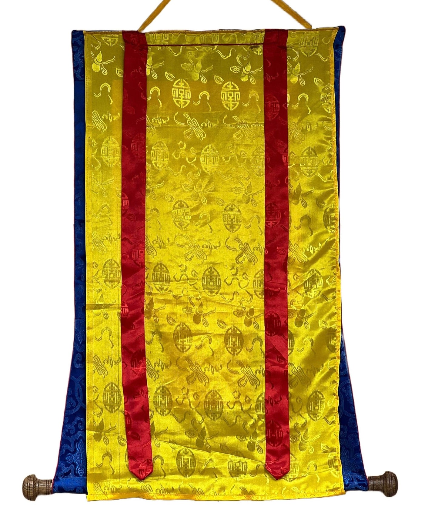 Hand - Painted Saraswati ( Sarasvati ) Thangka | Newari Paubha Art | Goddess of Learning, Music and Art | Luxury Silk Brocade Mount - Tibetan Thangka Art