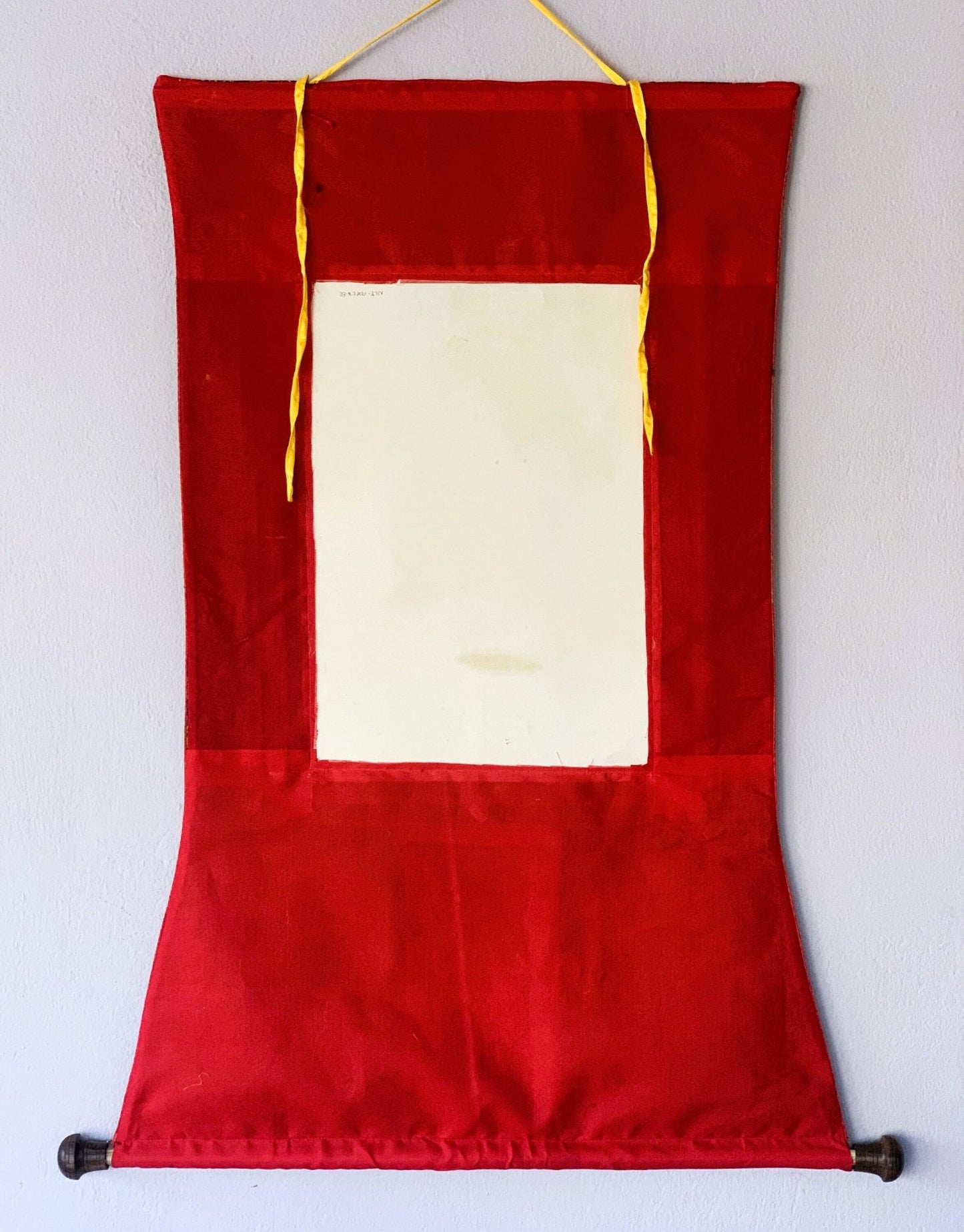Hand - Painted Tibetan Yogini Thangka - Machig Labdron/Ahdron Chodron Art - Premium Silk Brocade Wall Hanging - Buddhist Decor for Home - Tibetan Thangka Art