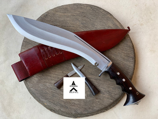 Gurkha Nepal Hand-forged Double fuller Iraqi Khukuri Kukri Knife Full Tang  13 inch