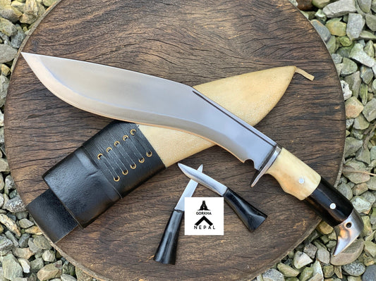 Gurkha Nepal Hand-forged  Khukuri, Kukri Knife 10-Inch Full Tang, American Eagle Shaped Handle