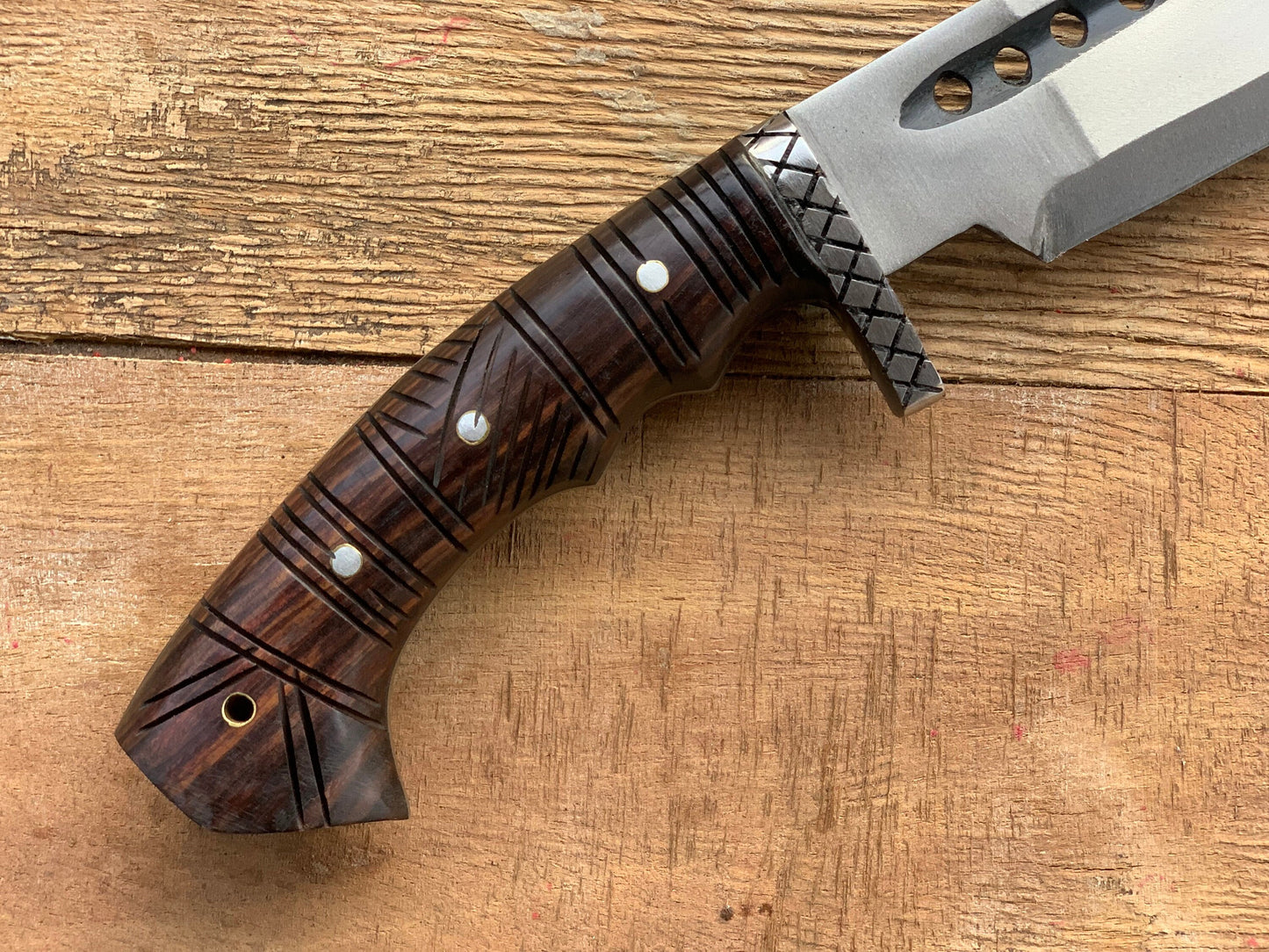 Gurkha Nepal, Hand- Forged 18” Blade SAEX Knife Full Tang High Temper, Sharp Khukuri with Leather Sheath