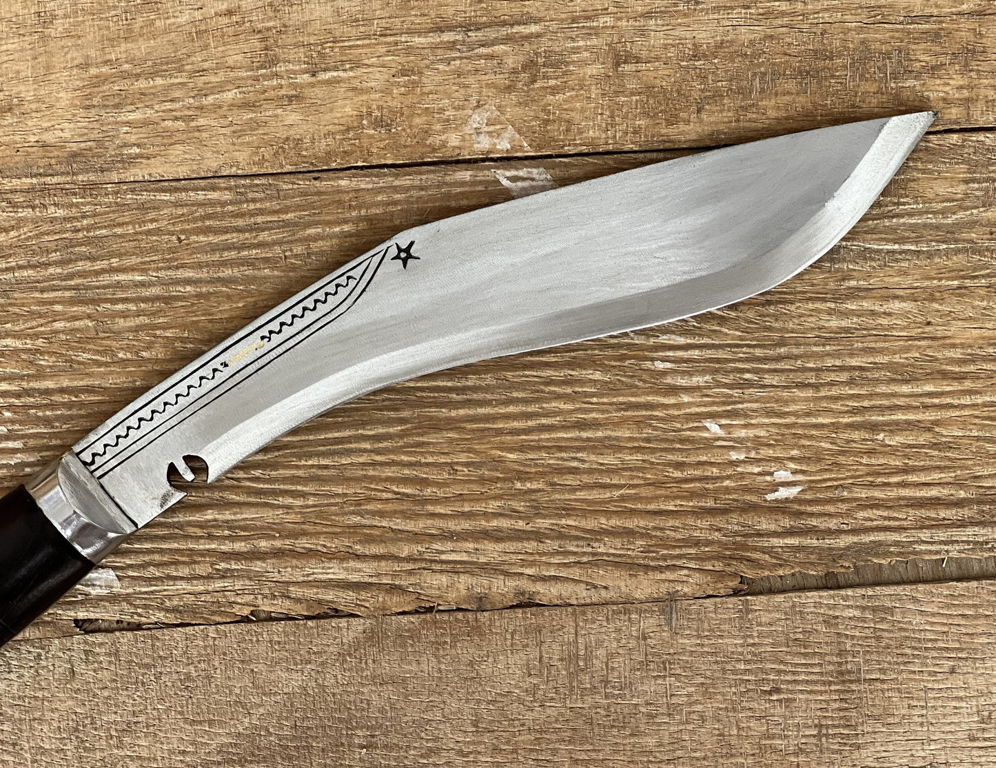 Gorkha Nepal Hand-forged SIRUPATE Panawal Khukuri Khukri Kukri Knife 10-Inch Blade Full Tang Wooden Handle