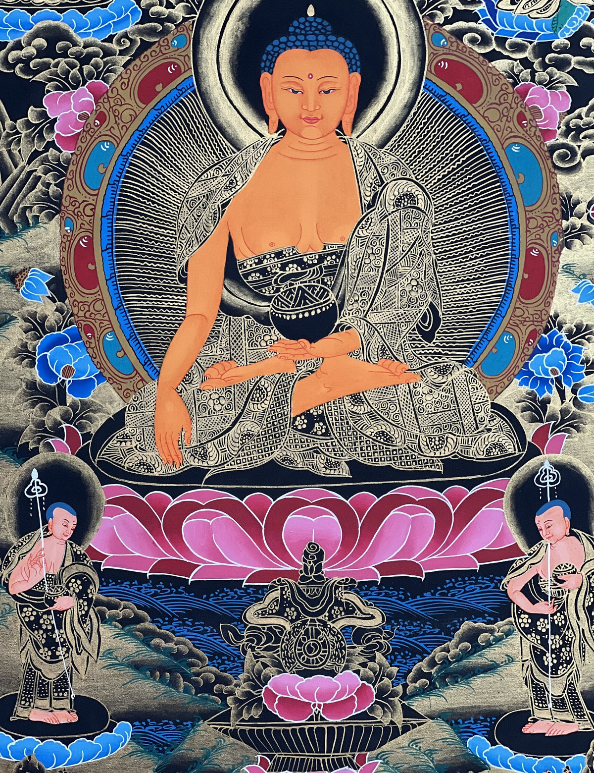 Shakyamuni/ Siddhartha Gautama Buddha Master Quality Tibetan Thangka Painting Original Hand-painting