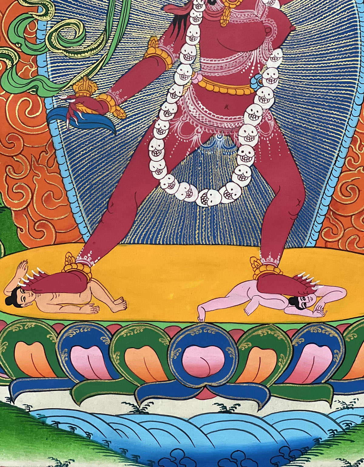 Vajrayogini Thangka Painting: Hand-Painted Tibetan Buddhist Tantra Art