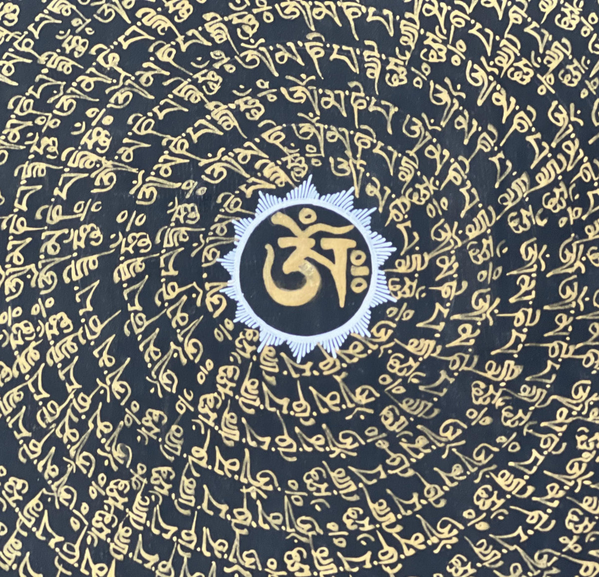 Hand-Painted Dragon Mandala Thangka: Tibetan Buddhist Art