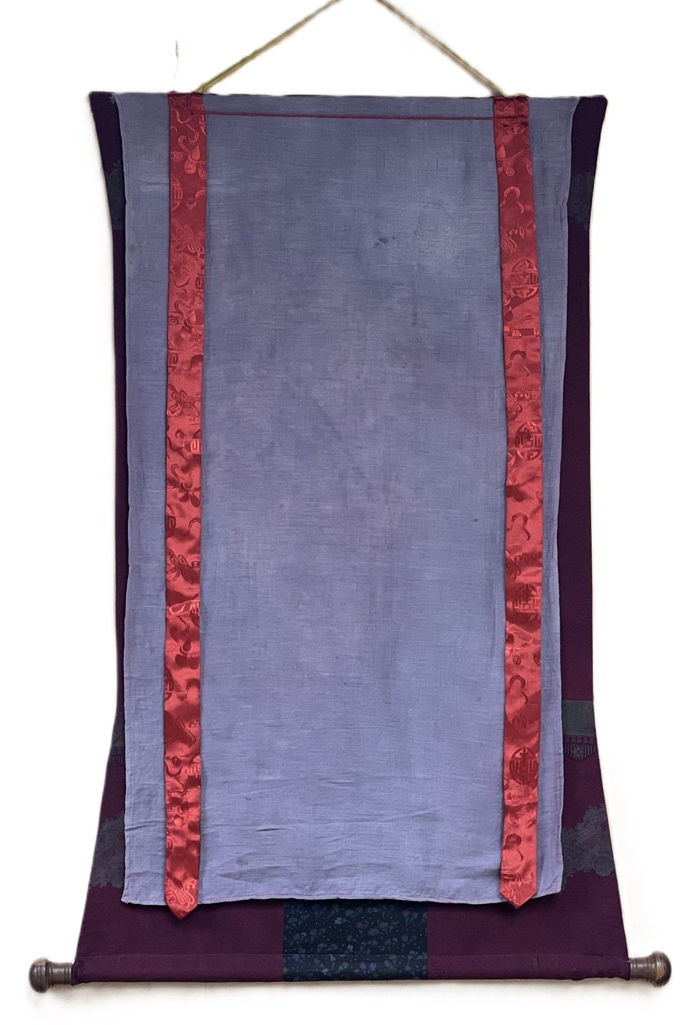 Original Hand - painted Guru Rinpoche/ PADMASAMBHAVA Precious Master Old Oil Varnished Tibetan Thangka Painting with High - Quality Cotton Frame - Tibetan Thangka Art