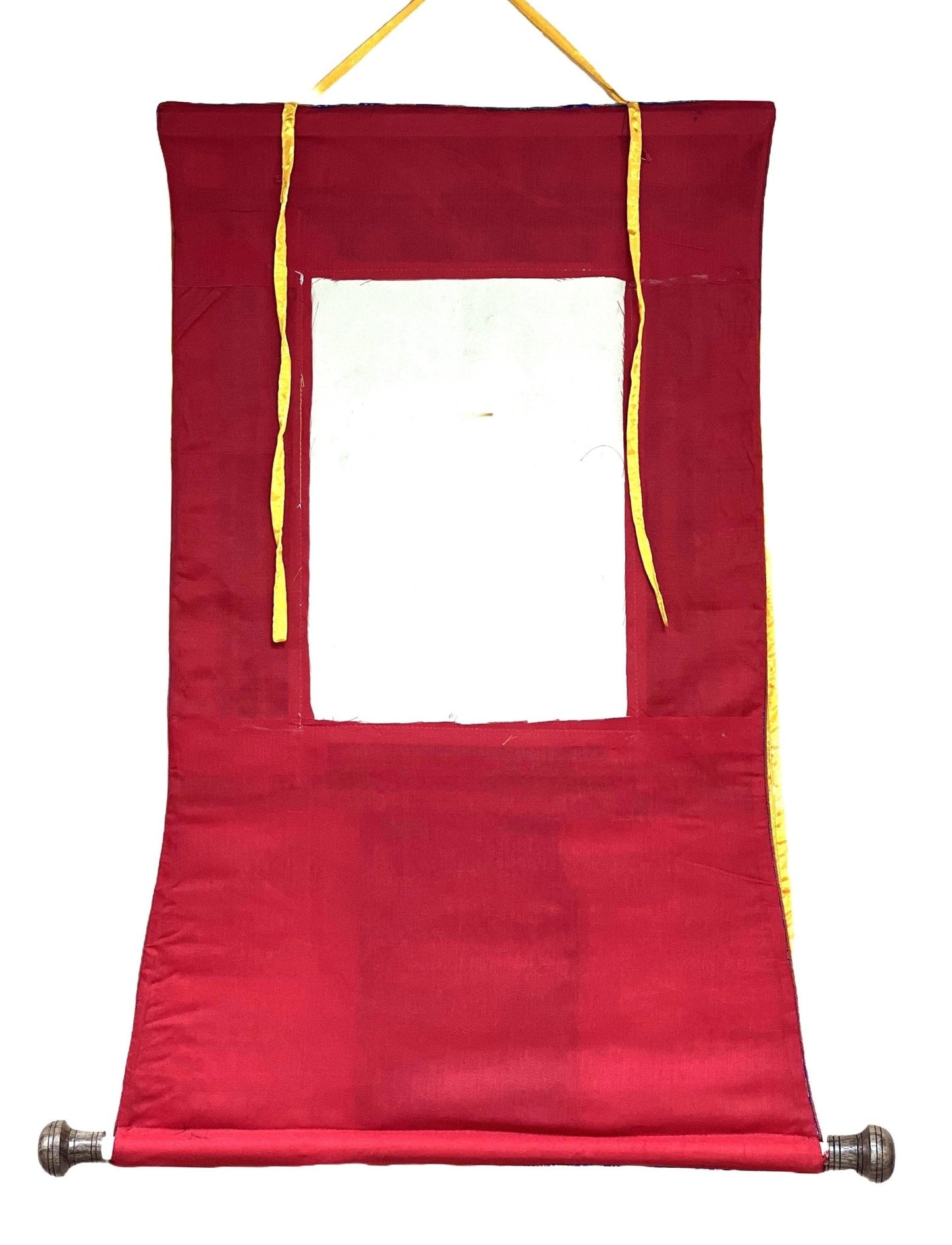 Original Hand - painted High Quality Mahavairochana/ VAIROCHANA Enlightment Buddha Tibetan Thangka Painting with Silk Brocade - Tibetan Thangka Art