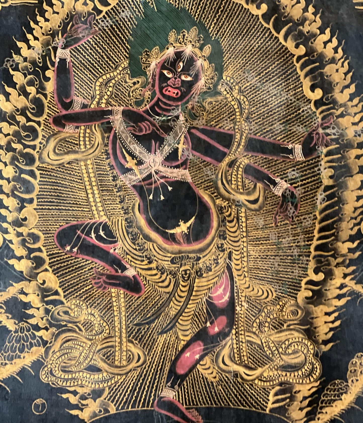 Original Hand - Painted Masterpiece Kurukulla/Kurukulle Mother Buddha Tibetan Thangka Painting Compassion Meditation Art with Silk Brocade - Tibetan Thangka Art