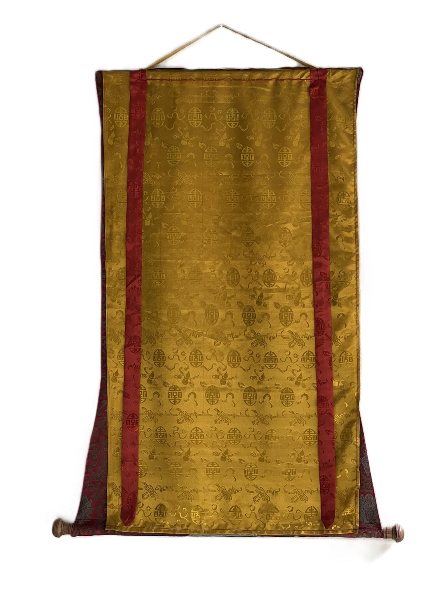 Original Hand - Painted Vajrayogini Thangka | Tibetan Tantra Art | Oil - Varnished Masterpiece with Silk Brocade | Unique Yogini/Jogini Decor - Tibetan Thangka Art