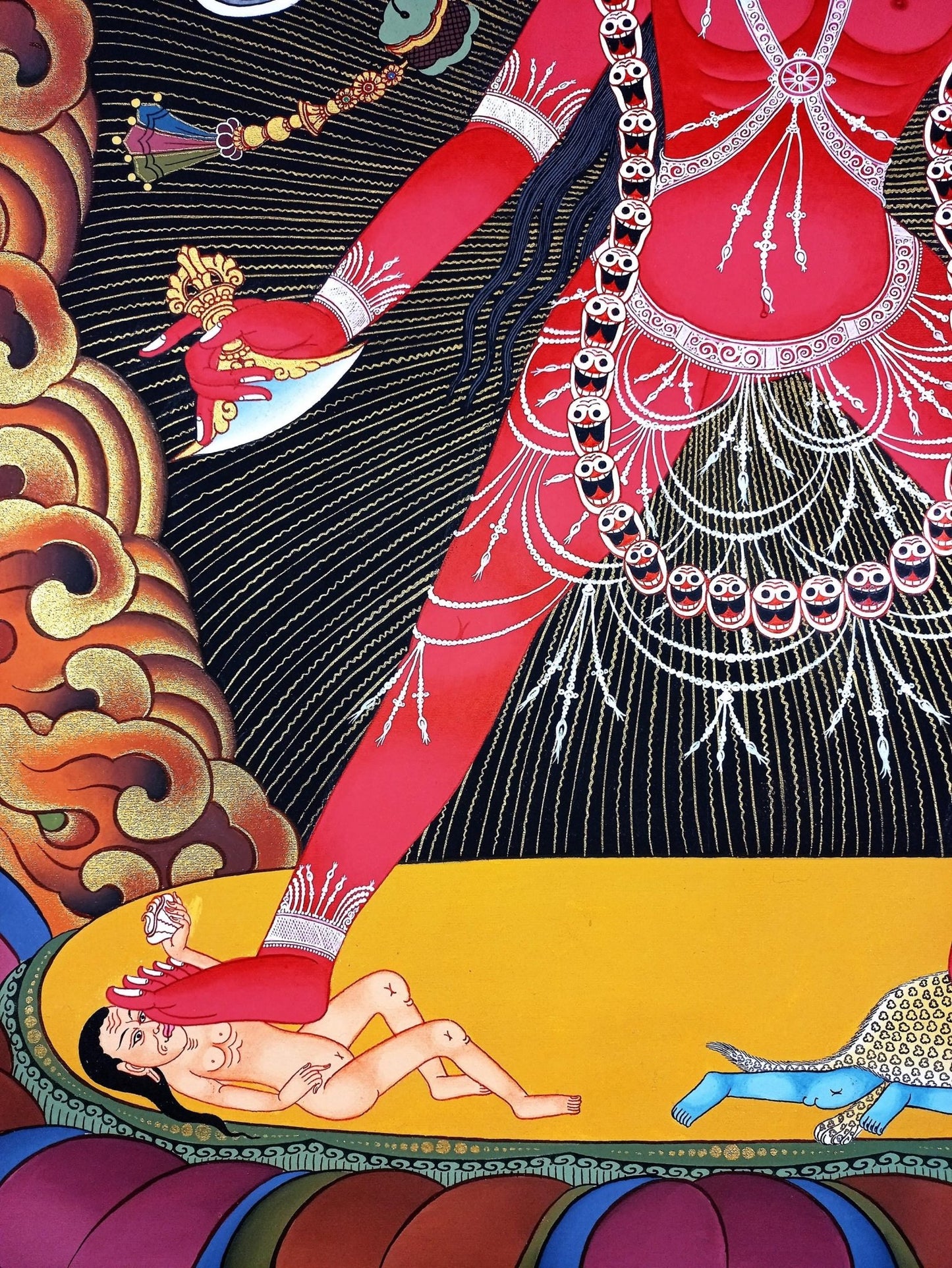 Original Hand - Painted Vjarayogini /Jogini/ Masterpiece Tibetan Wall Hanging Compassion Mediation Large Thangka Painting/ Buddhist Art - Tibetan Thangka Art
