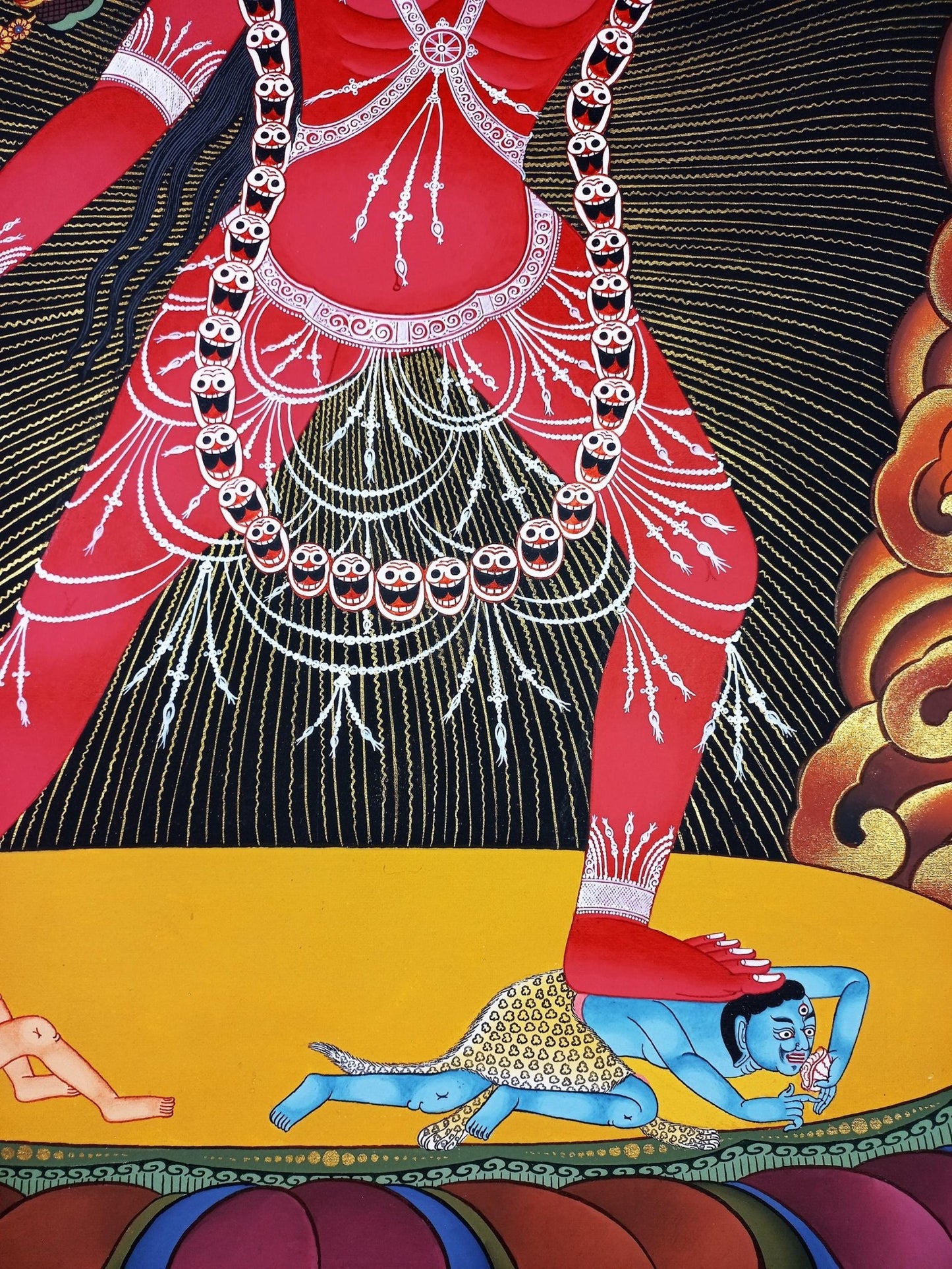 Original Hand - Painted Vjarayogini /Jogini/ Masterpiece Tibetan Wall Hanging Compassion Mediation Large Thangka Painting/ Buddhist Art - Tibetan Thangka Art