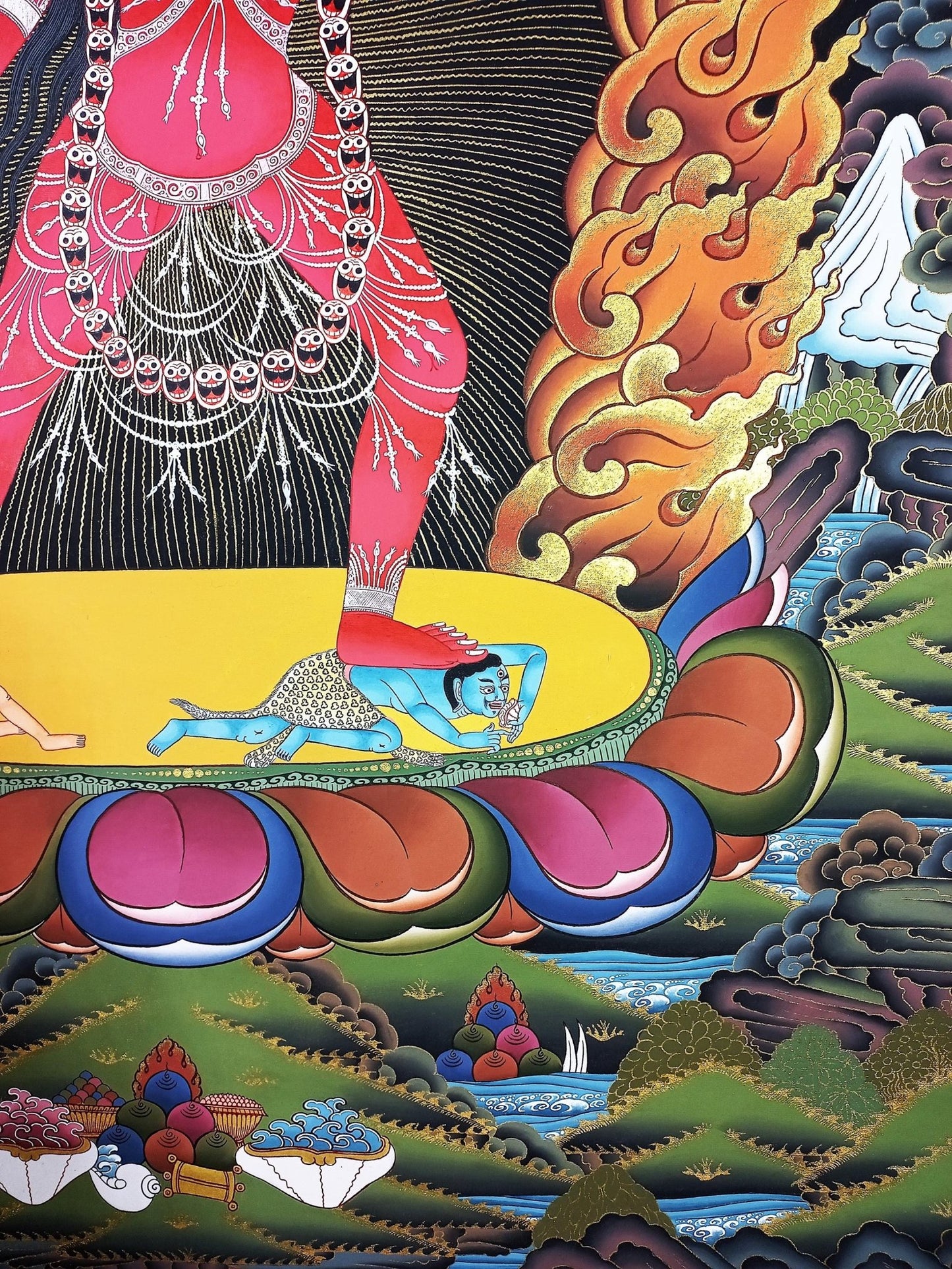 Original Hand - Painted Vjarayogini /Jogini/ Masterpiece Tibetan Wall Hanging Compassion Mediation Large Thangka Painting/ Buddhist Art - Tibetan Thangka Art
