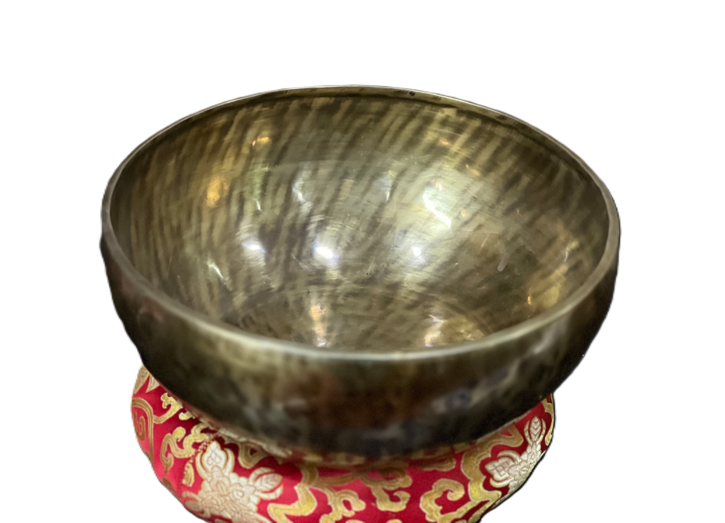 HAND HAMMERED TIBETAN SINGING BOWL SOUND HEALING WITH FREE CUSHION AND MALLET