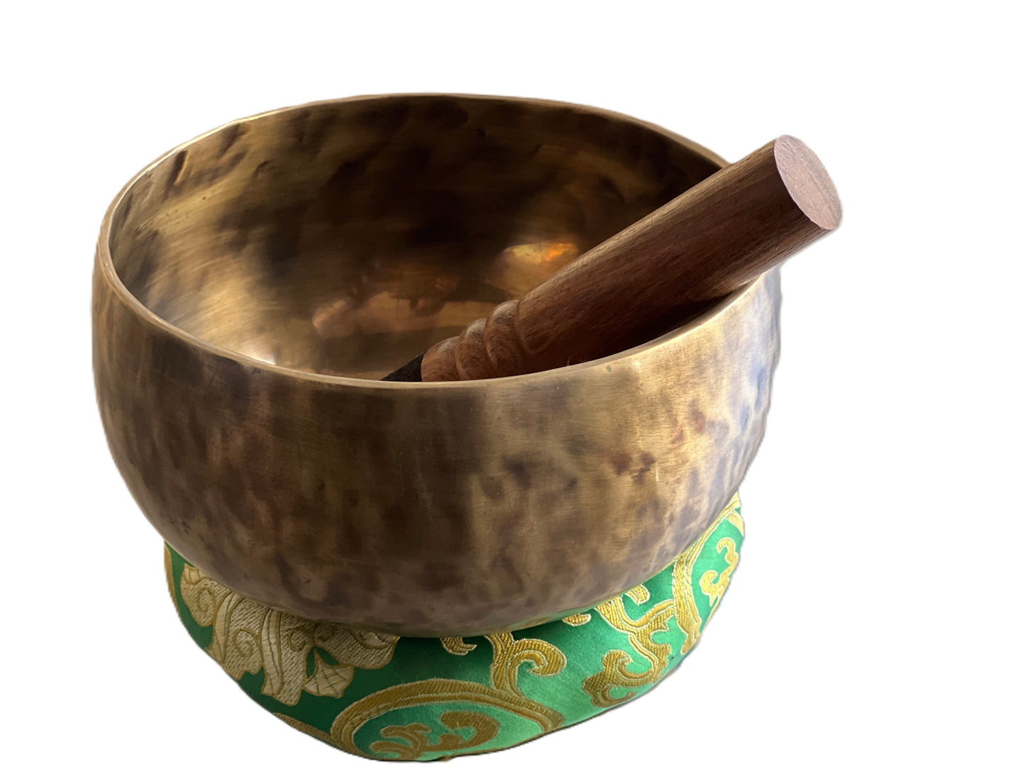 HAND HAMMERED TIBETAN SINGING BOWL SOUND HEALING WITH FREE CUSHION AND MALLET