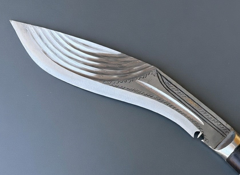 12-Inch Blade Gurkha Nepal Hand-forged High Tempered 6 Fuller Ganjawal Khukuri/ Kukri Knife Full Tang