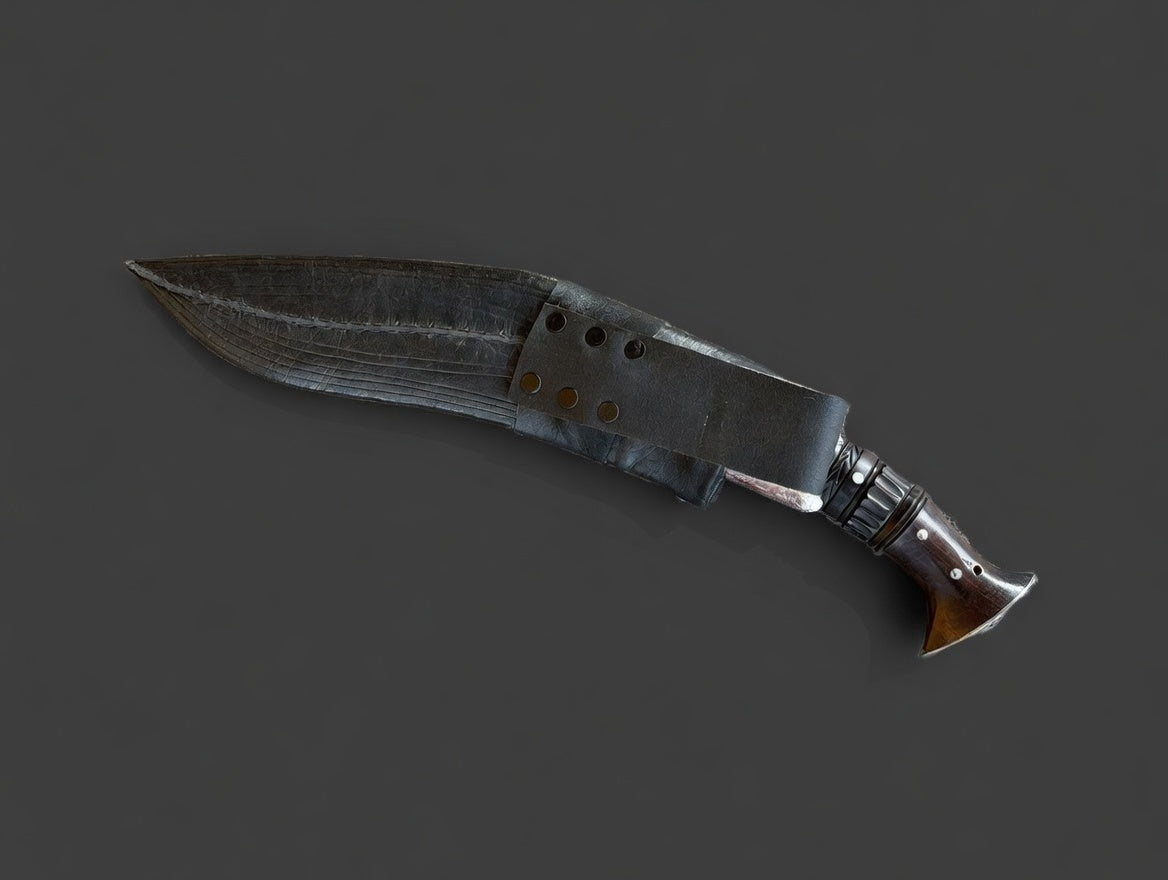 12-Inch Blade Gurkha Nepal Hand-forged High Tempered 6 Fuller Ganjawal Khukuri/ Kukri Knife Full Tang