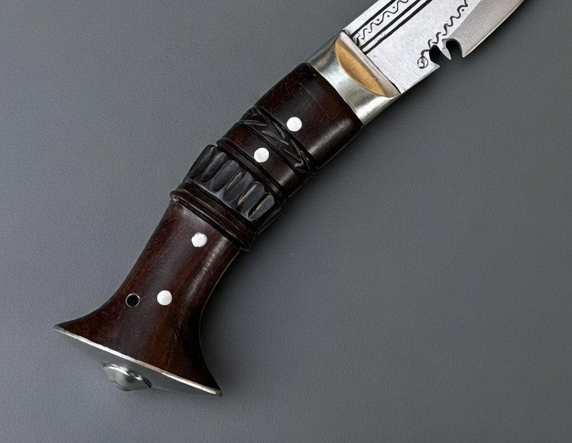 12-Inch Blade Gurkha Nepal Hand-forged High Tempered 6 Fuller Ganjawal Khukuri/ Kukri Knife Full Tang