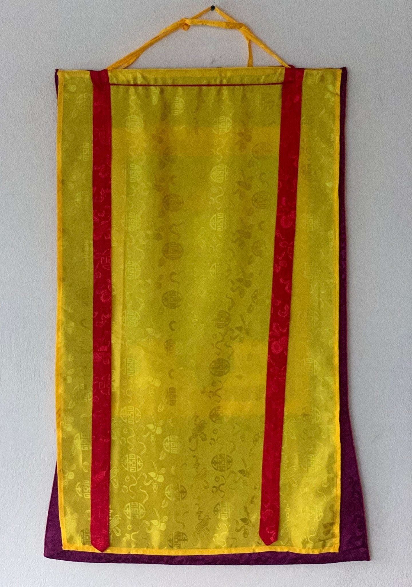 Hand - painted White Tara, Mother Goddess, Thangka, Art, Painting with Silk Brocade - Tibetan Thangka Art