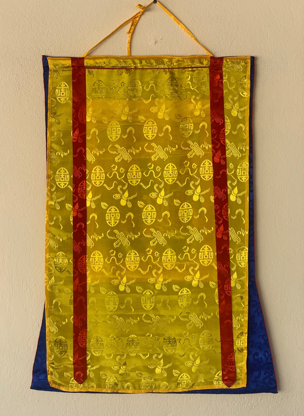Handcrafted Green Tara Thangka Painting  Silk Framed Buddhist Art