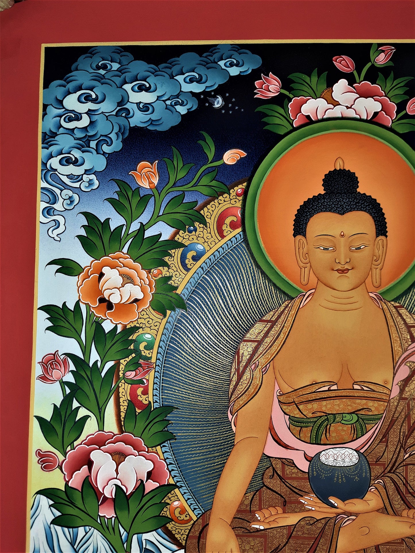 Shakyamuni Buddha Thangka | Hand-Painted Tibetan Enlightenment Art
