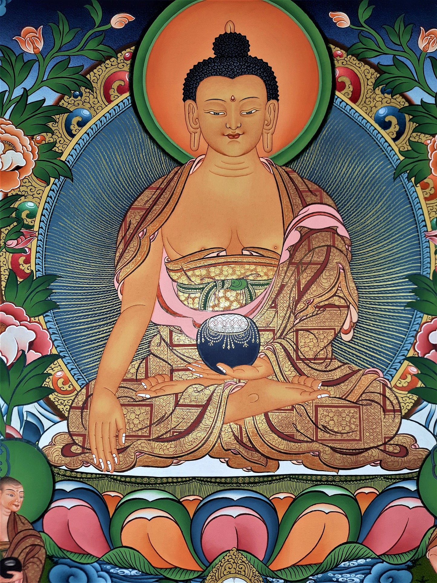 Shakyamuni Buddha Thangka | Hand-Painted Tibetan Enlightenment Art