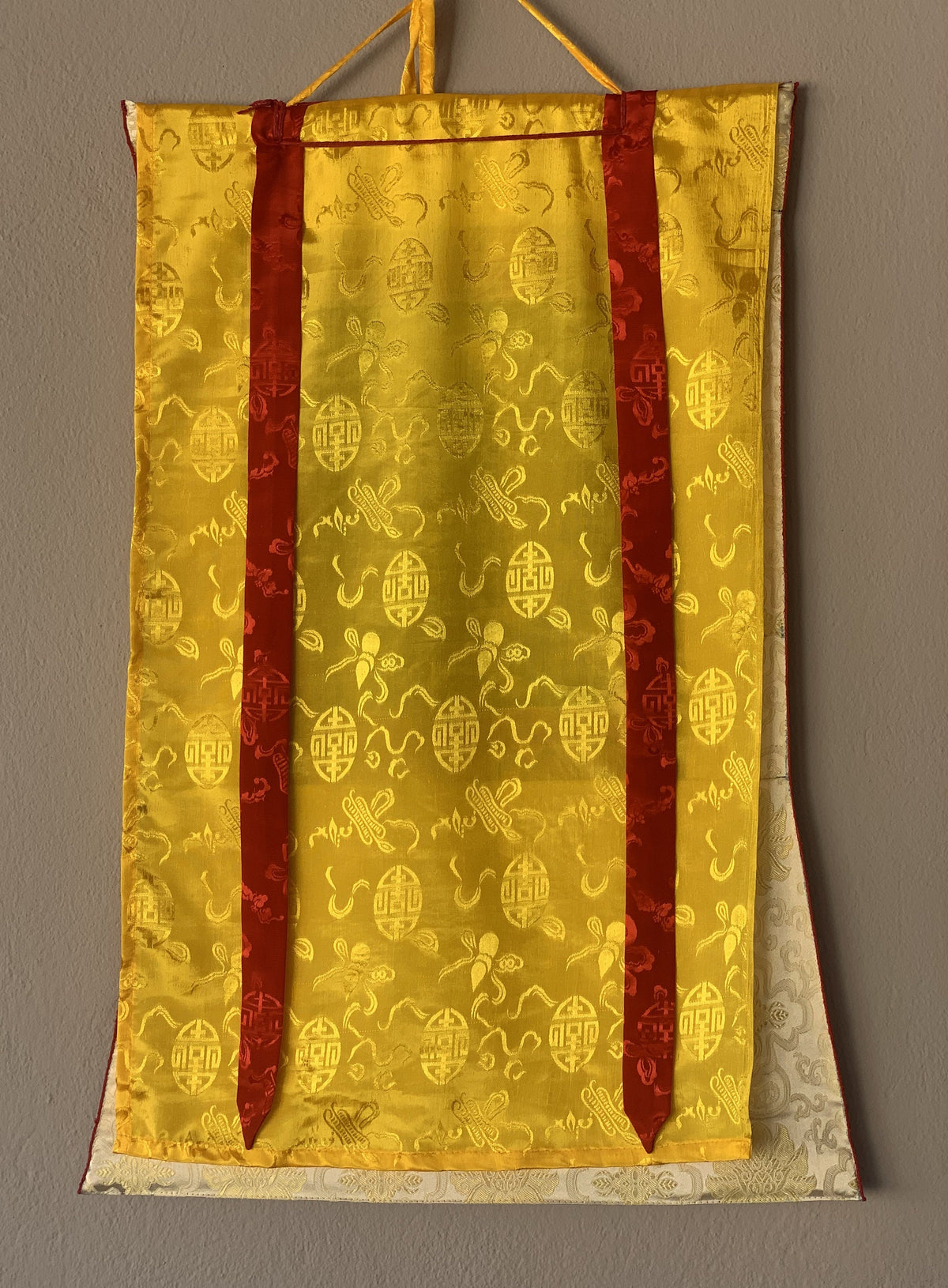 Green Tara Tibetan Thangka Painting, Buddhist Art with Silk Frame