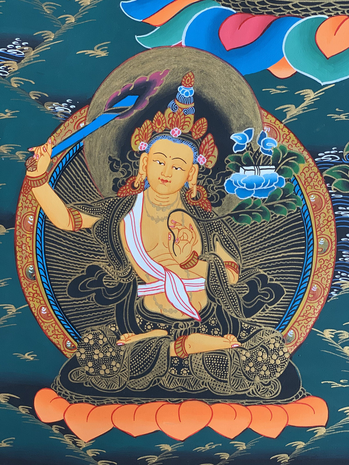 Mahakala Thangka Painting, Original Tibetan Art, Compassion Meditation