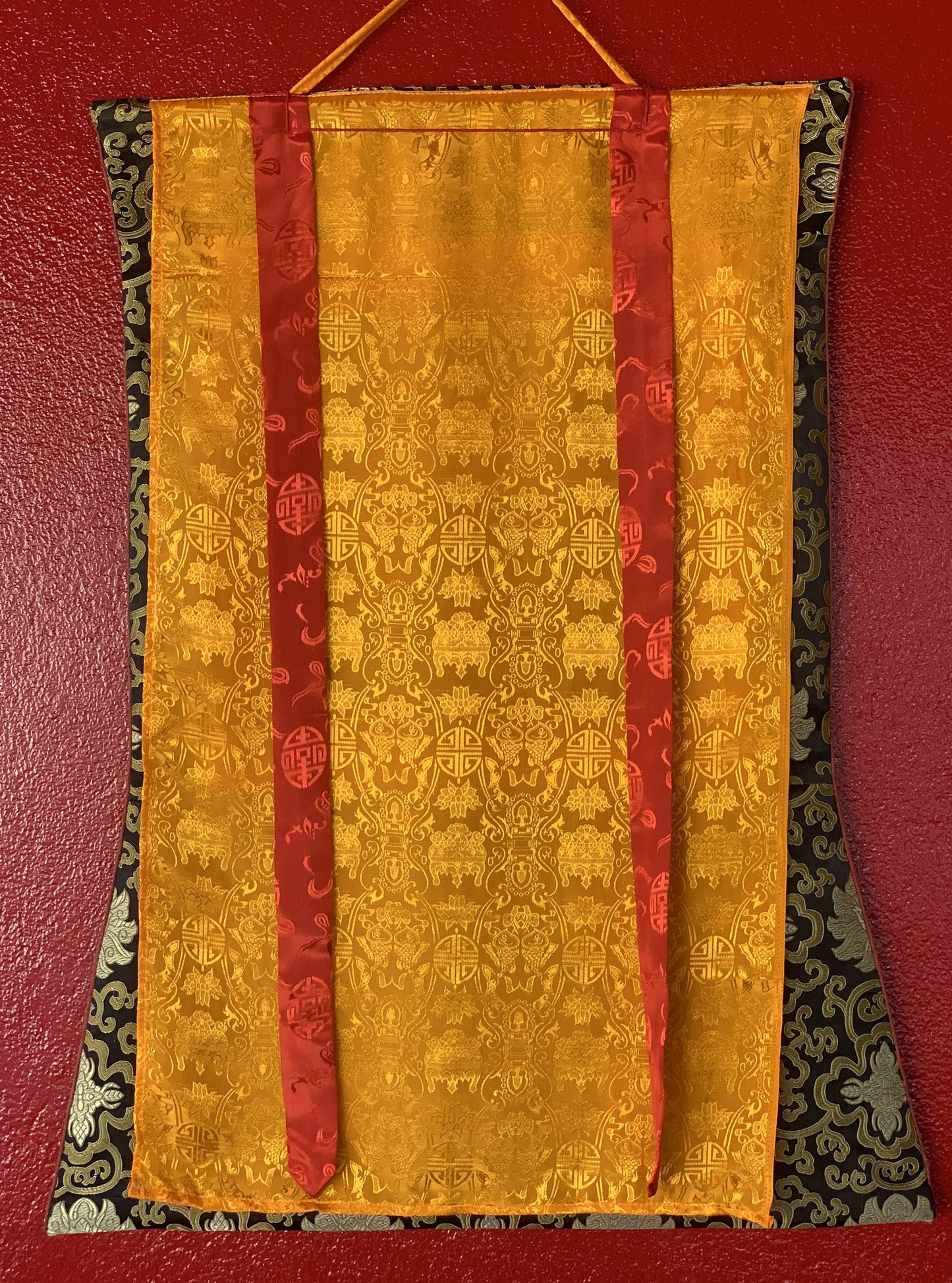 Hand-Painted Kalachakra Mandala Thangka: Tibetan Wheel of Life Art