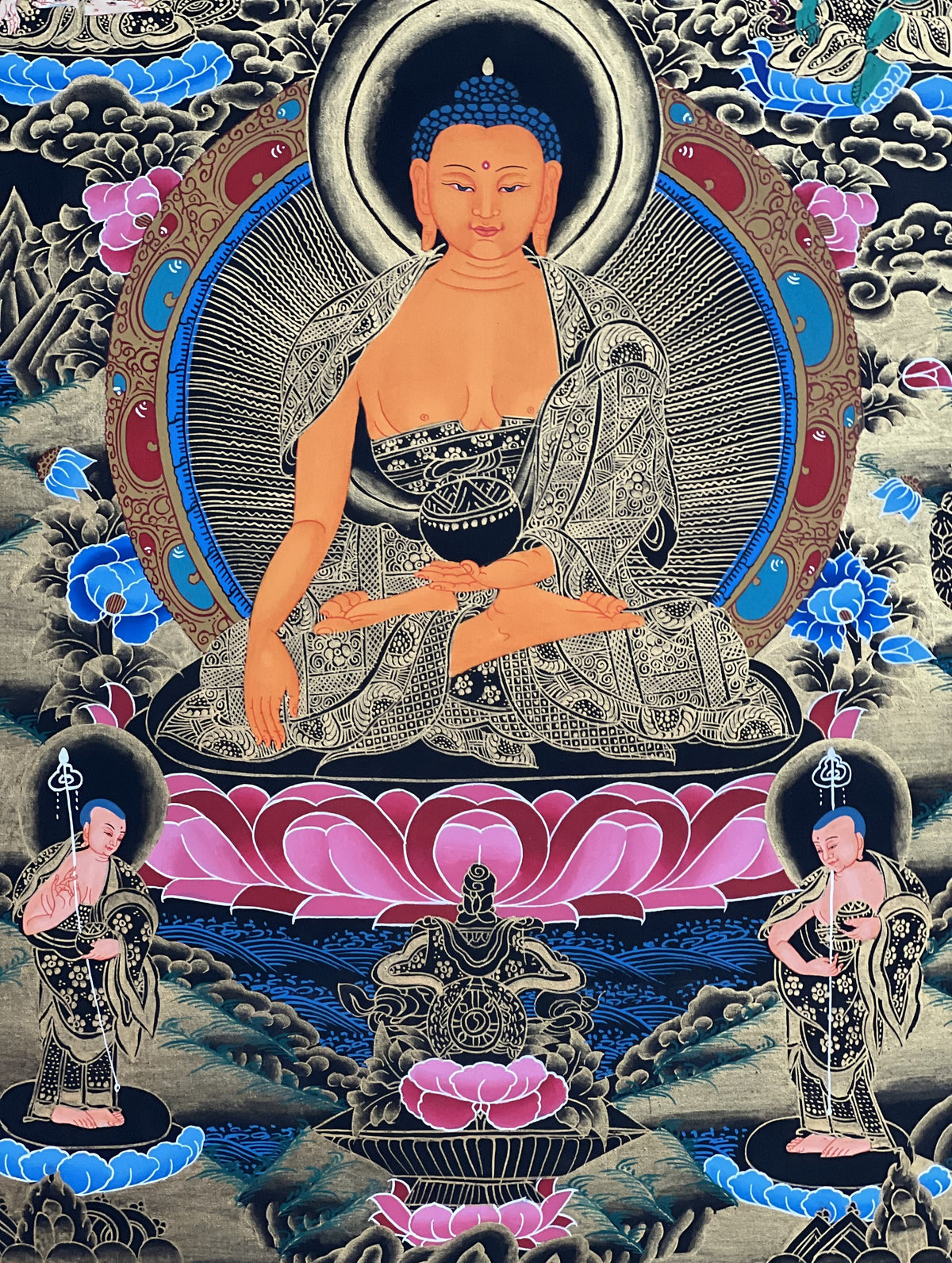 Shakyamuni/ Siddhartha Gautama Buddha Master Quality Tibetan Thangka Painting Original Hand-painting