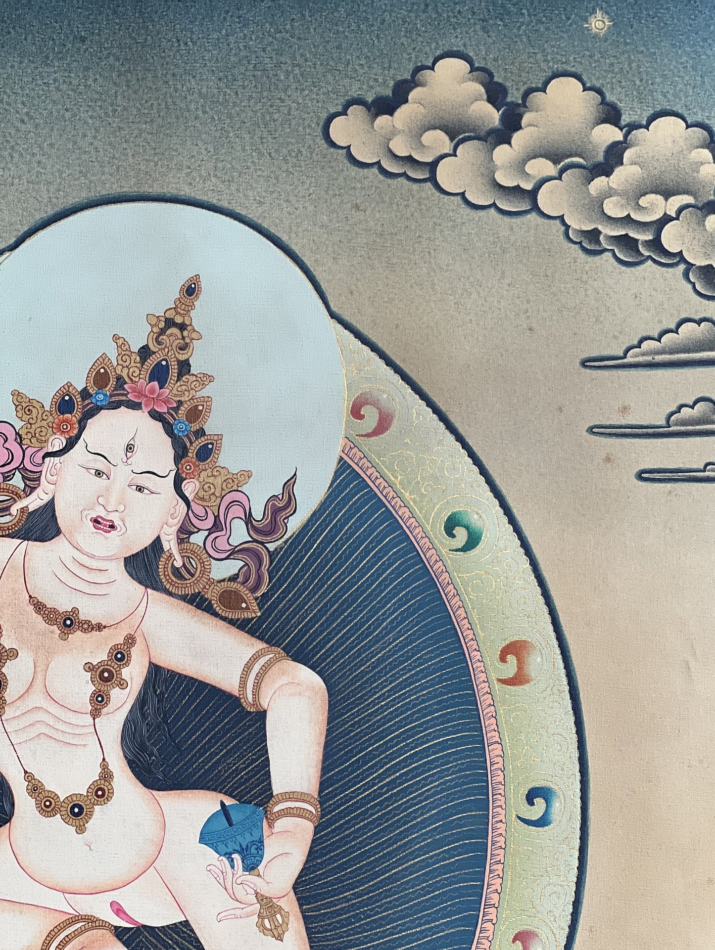 Machig Labdrön Thangka | Hand-Painted Chöd Lineage Tibetan Buddhist Art