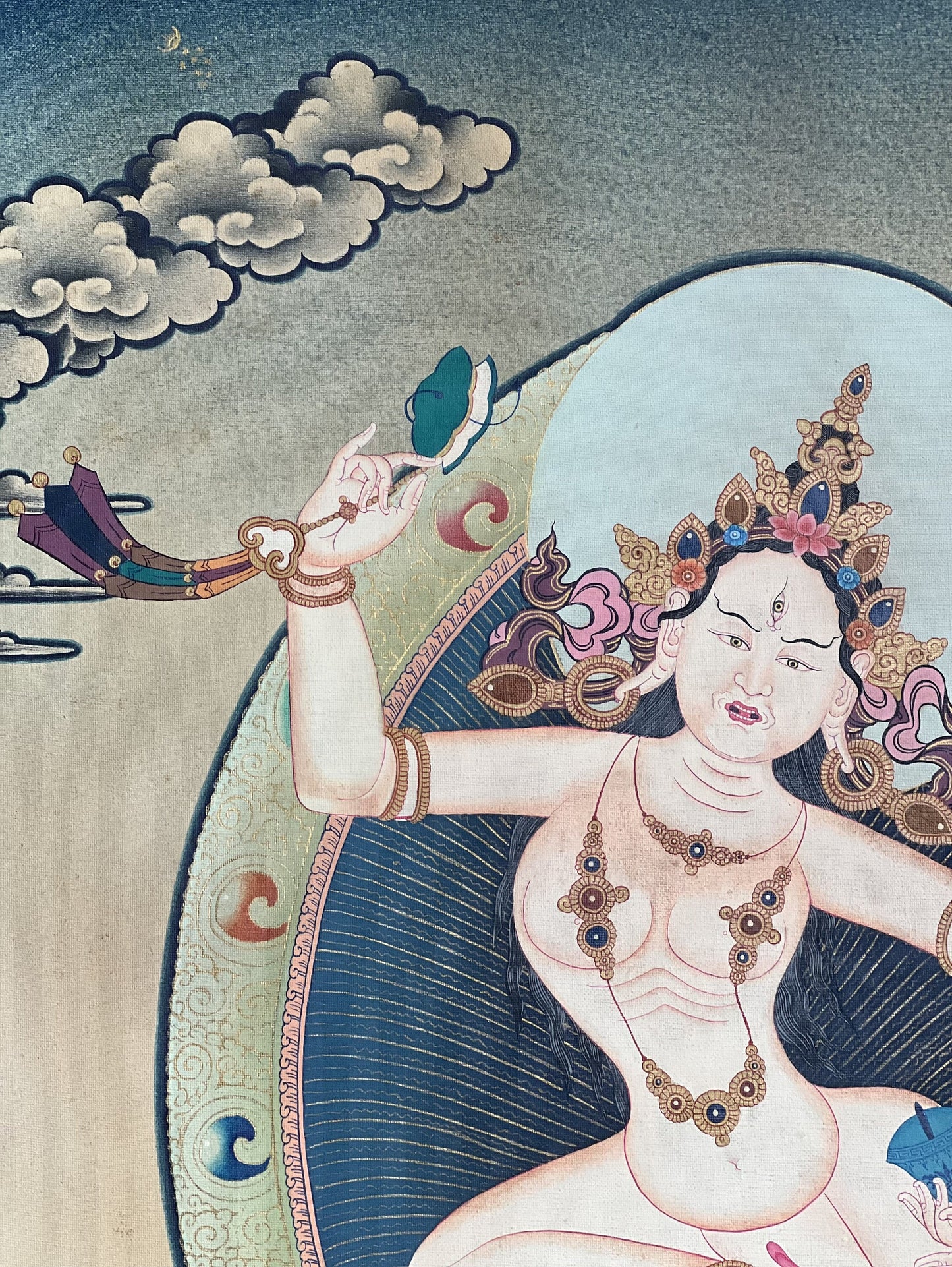 Machig Labdrön Thangka | Hand-Painted Chöd Lineage Tibetan Buddhist Art