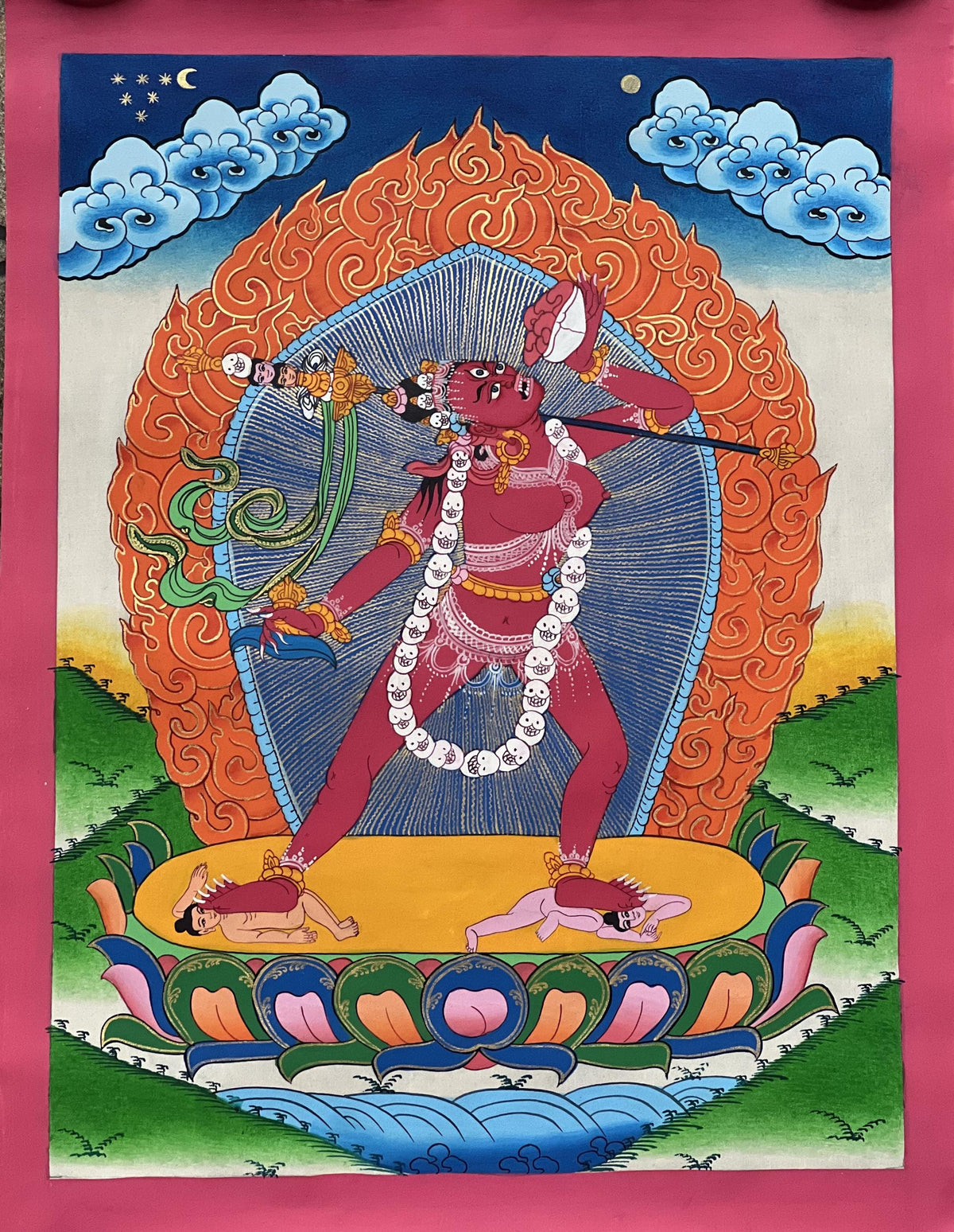 Vajrayogini Thangka Painting: Hand-Painted Tibetan Buddhist Tantra Art