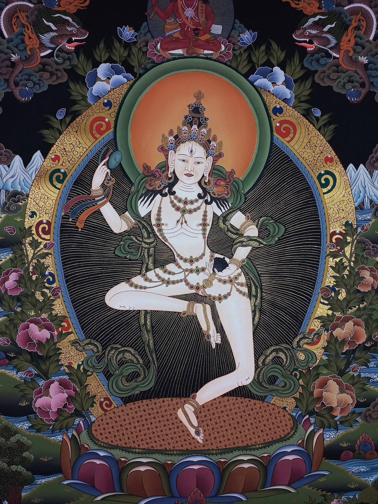 Machig Labdrön Thangka Painting | Hand-Painted Tantric Buddhist Art