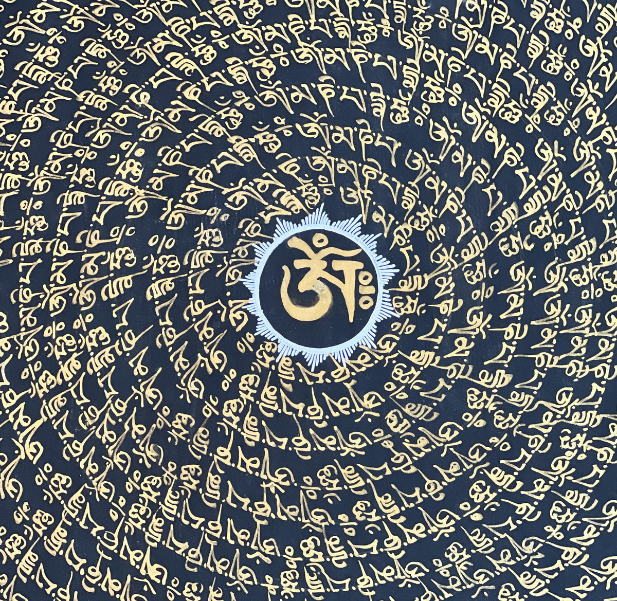 Dragon Mandala Thangka Painting, Om Mani Padme Hum, Tibetan Art
