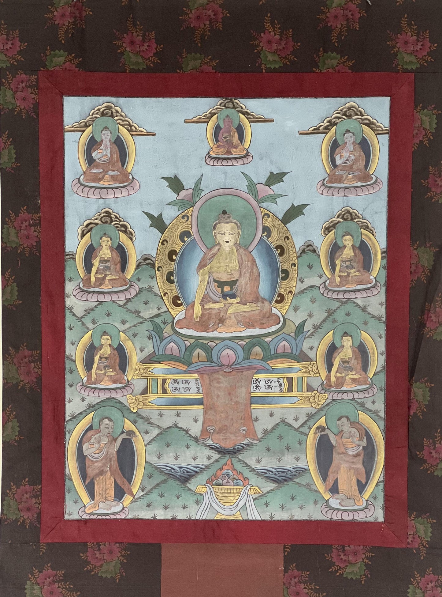 Vintage Shakyamuni Buddha Thangka Painting | Tibetan Meditation Art