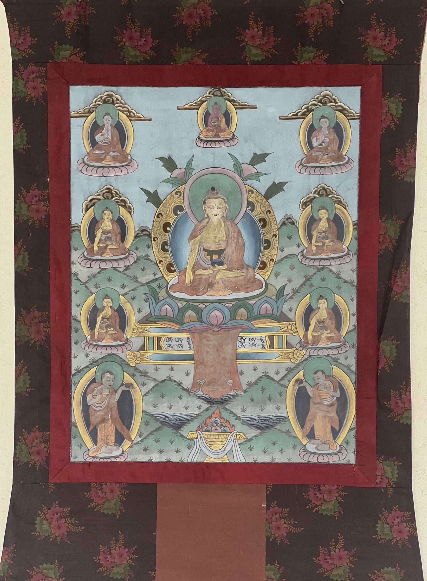 Vintage Shakyamuni Buddha Thangka Painting | Tibetan Meditation Art