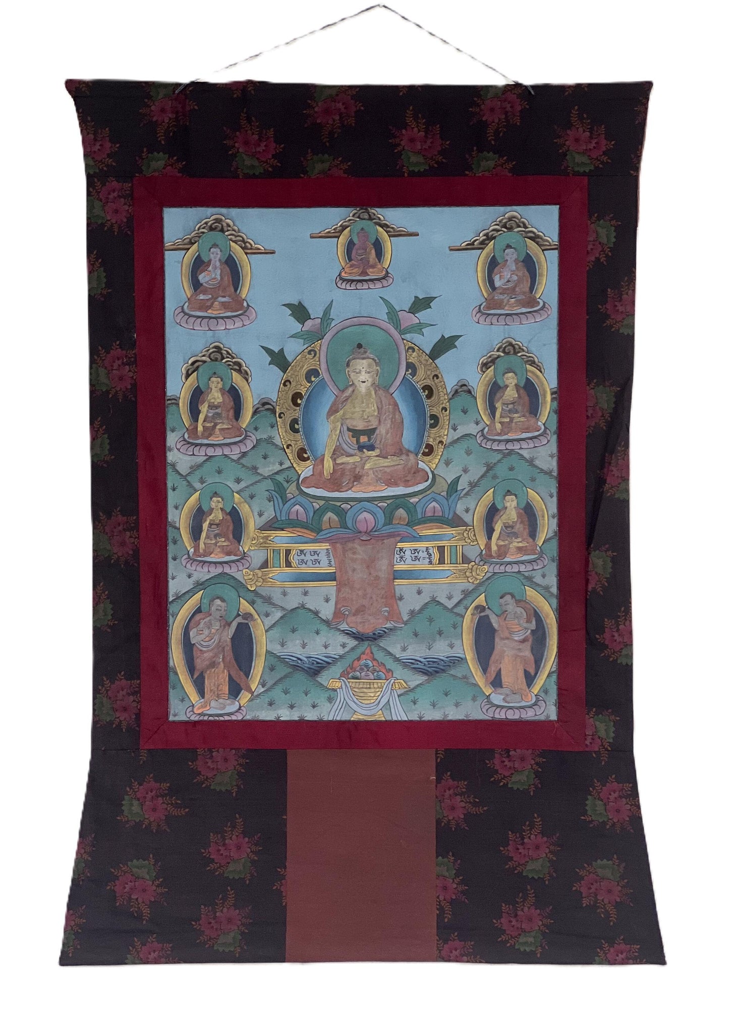 Vintage Shakyamuni Buddha Thangka Painting | Tibetan Meditation Art