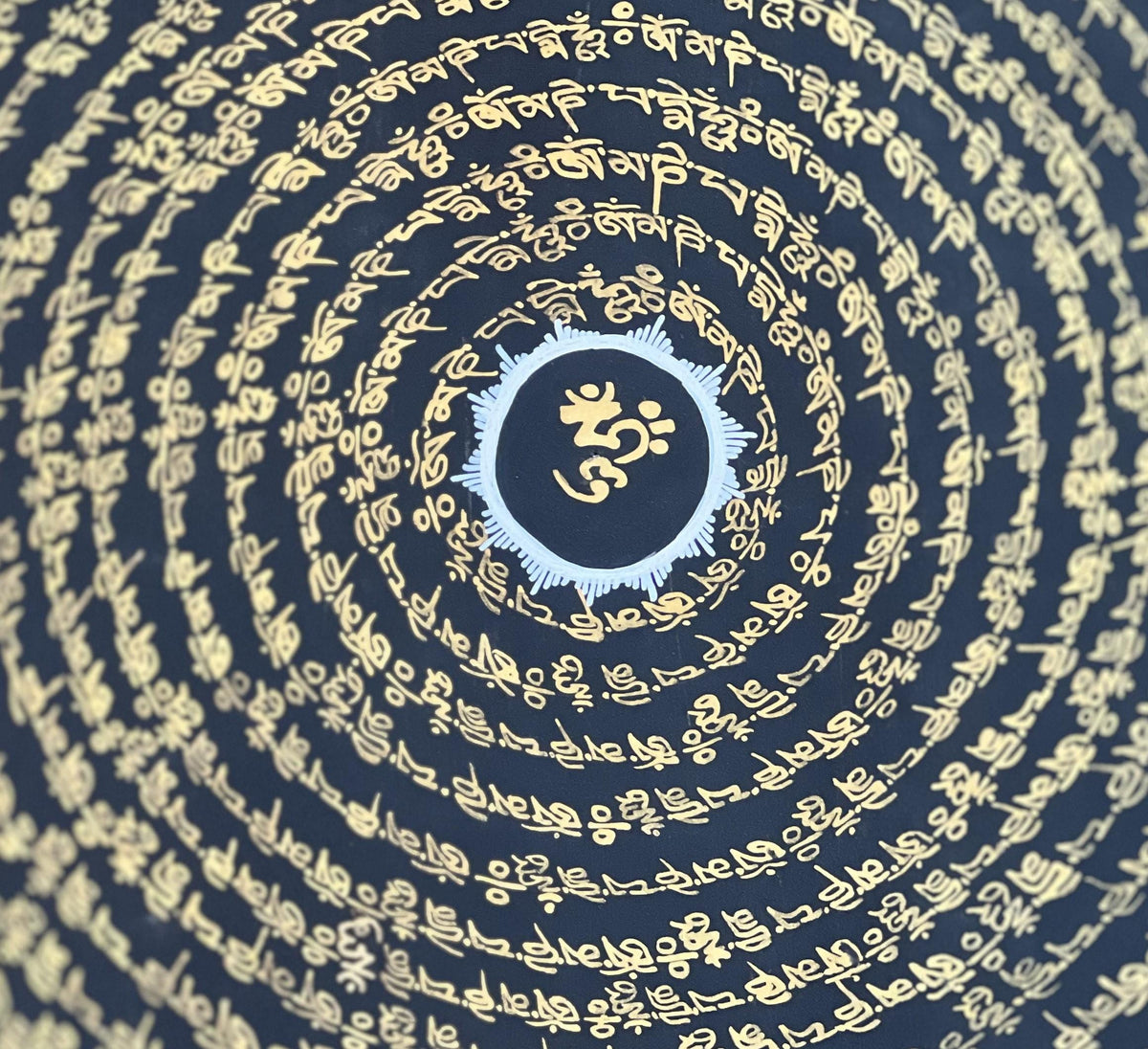Dragon Mandala Thangka Painting, Om Mani Padme Hum Art