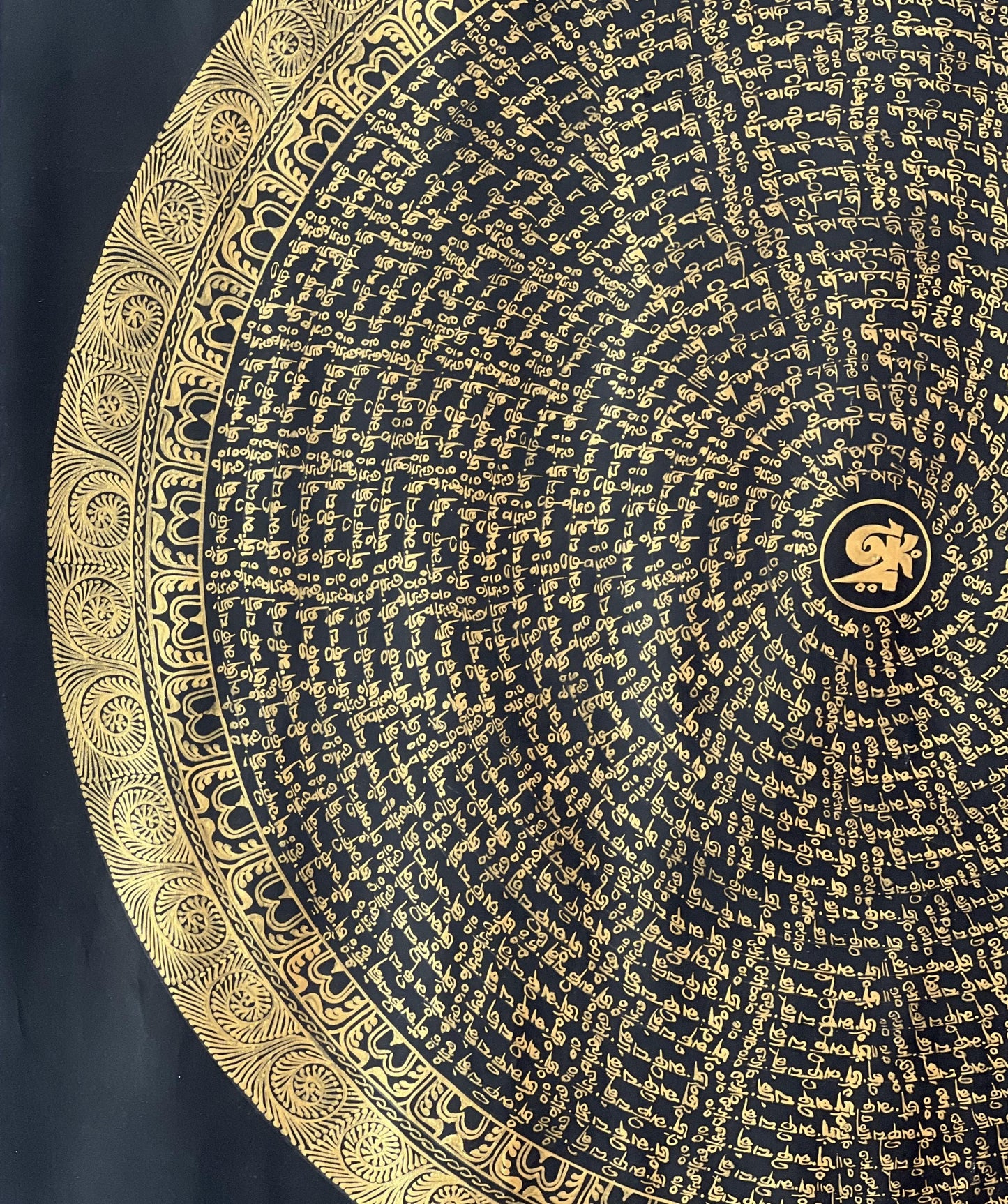 OM Mantra Mandala Thangka | Tibetan Meditation Art, Home Blessing