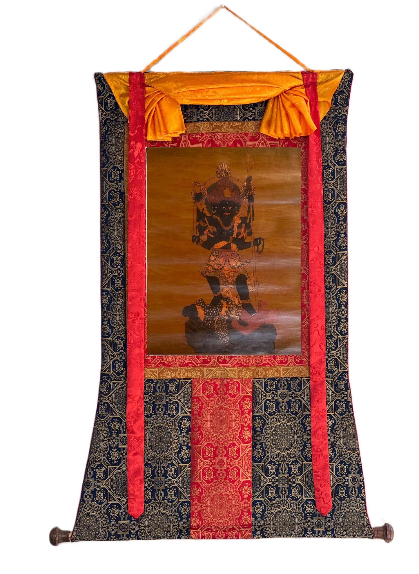 Hand-Painted Acala Thangka Painting: Vajrayana Wisdom King