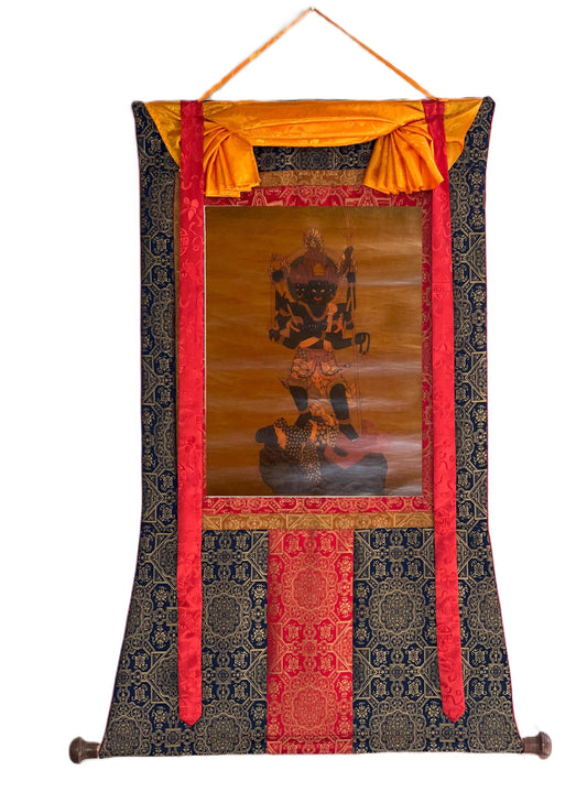 Hand-Painted Acala Thangka Painting: Vajrayana Wisdom King