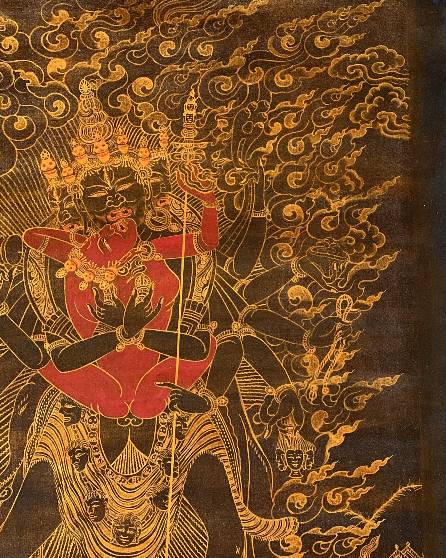 Tibetan Buddha Kalachakra Thangka Painting | Divine Union Tantra Art
