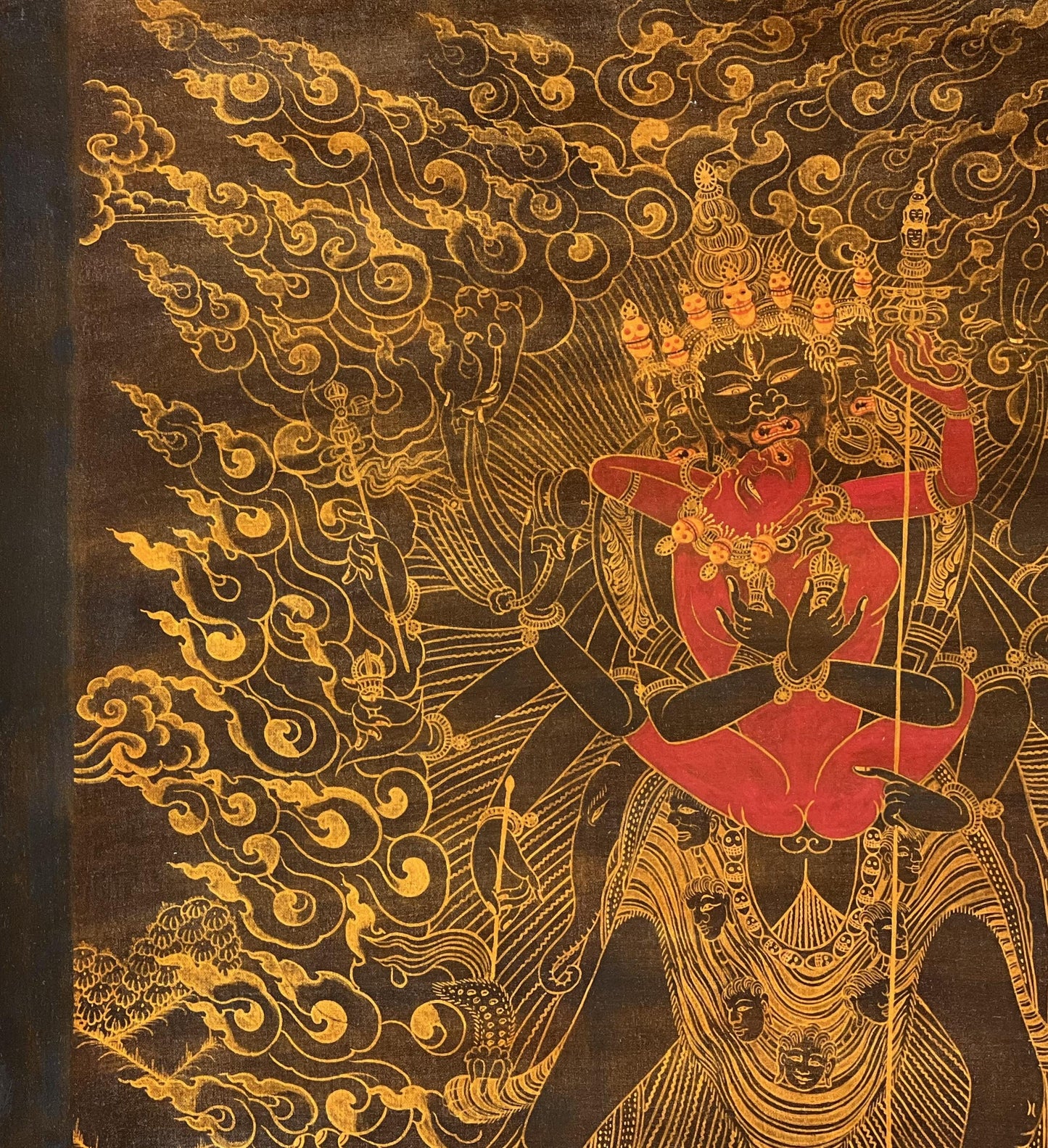 Tibetan Buddha Kalachakra Thangka Painting | Divine Union Tantra Art