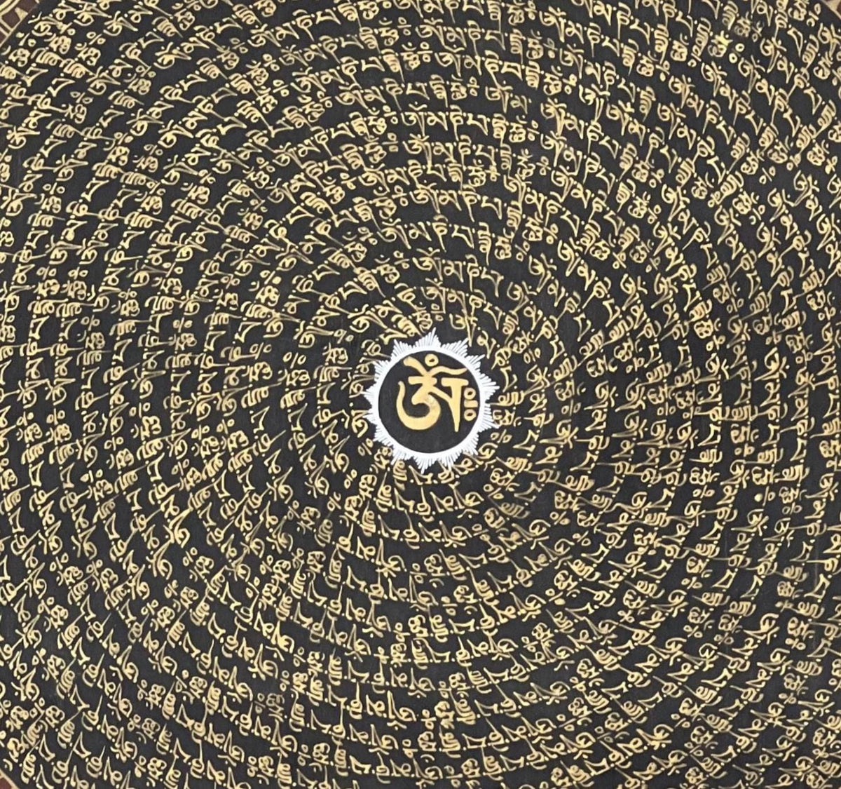 Hand-Painted Dragon Mandala Thangka: Tibetan Buddhist Art