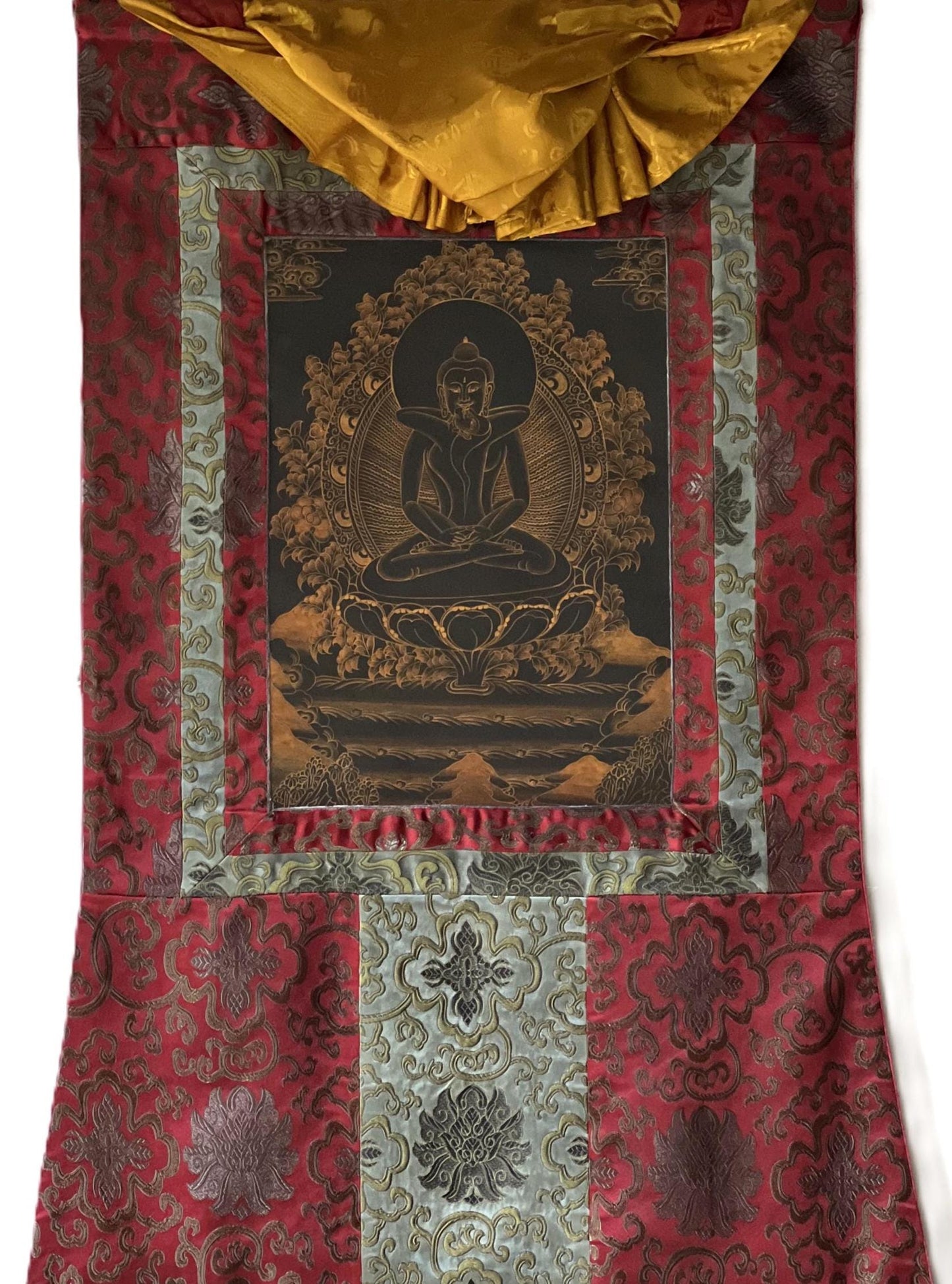 Samantabhadra Thangka Painting | Hand-Painted Buddha Shakti Tibetan Yab-Yum Art