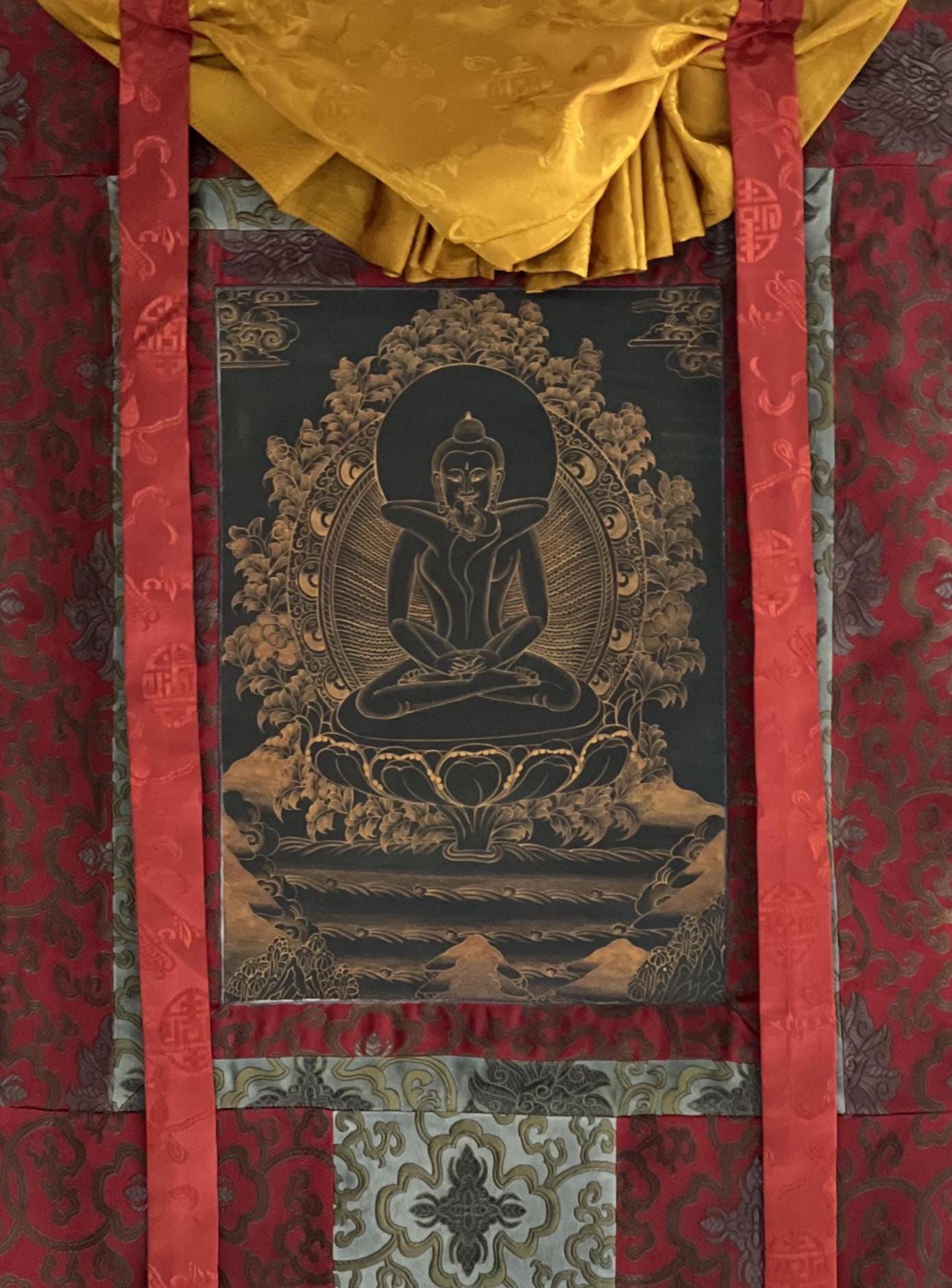 Samantabhadra Thangka Painting | Hand-Painted Buddha Shakti Tibetan Yab-Yum Art